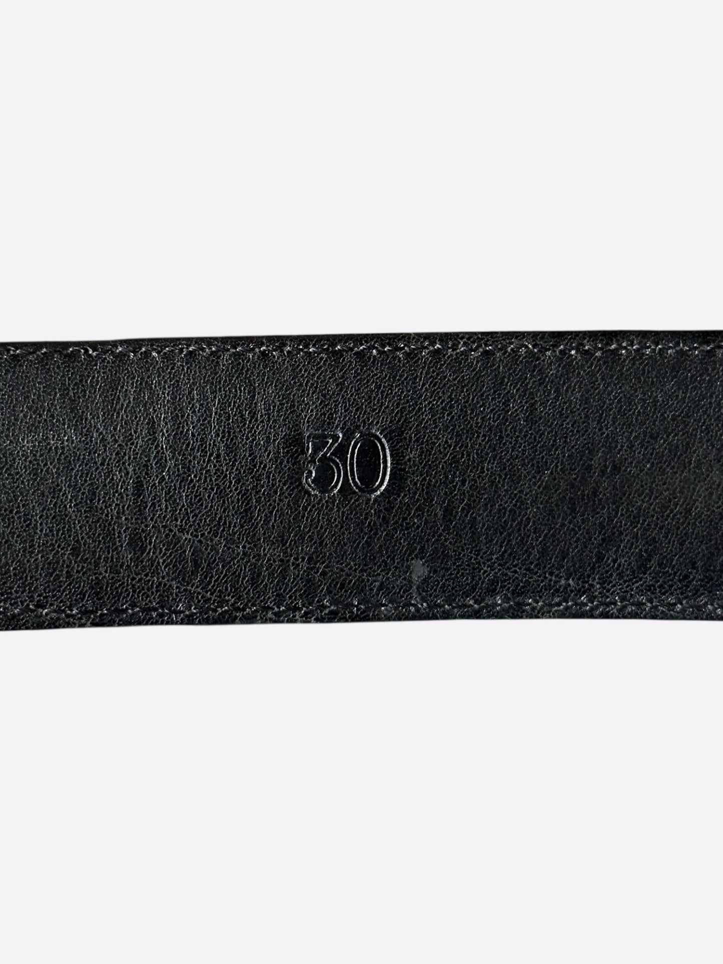 Chrome Hearts Black & Silver Roller Belt