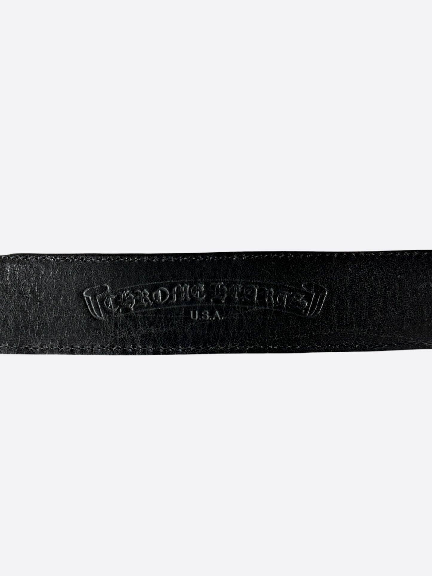 Chrome Hearts Black & Silver Roller Belt