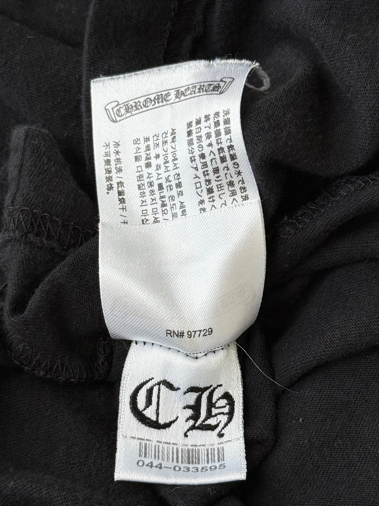 Chrome Hearts Black & Pink Horseshoe Logo Longsleeve T-Shirt