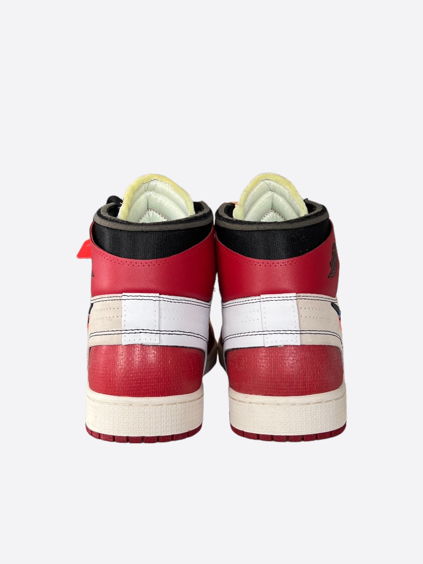 Nike Off-White Red Chicago Jordan 1 Hightop Sneakers