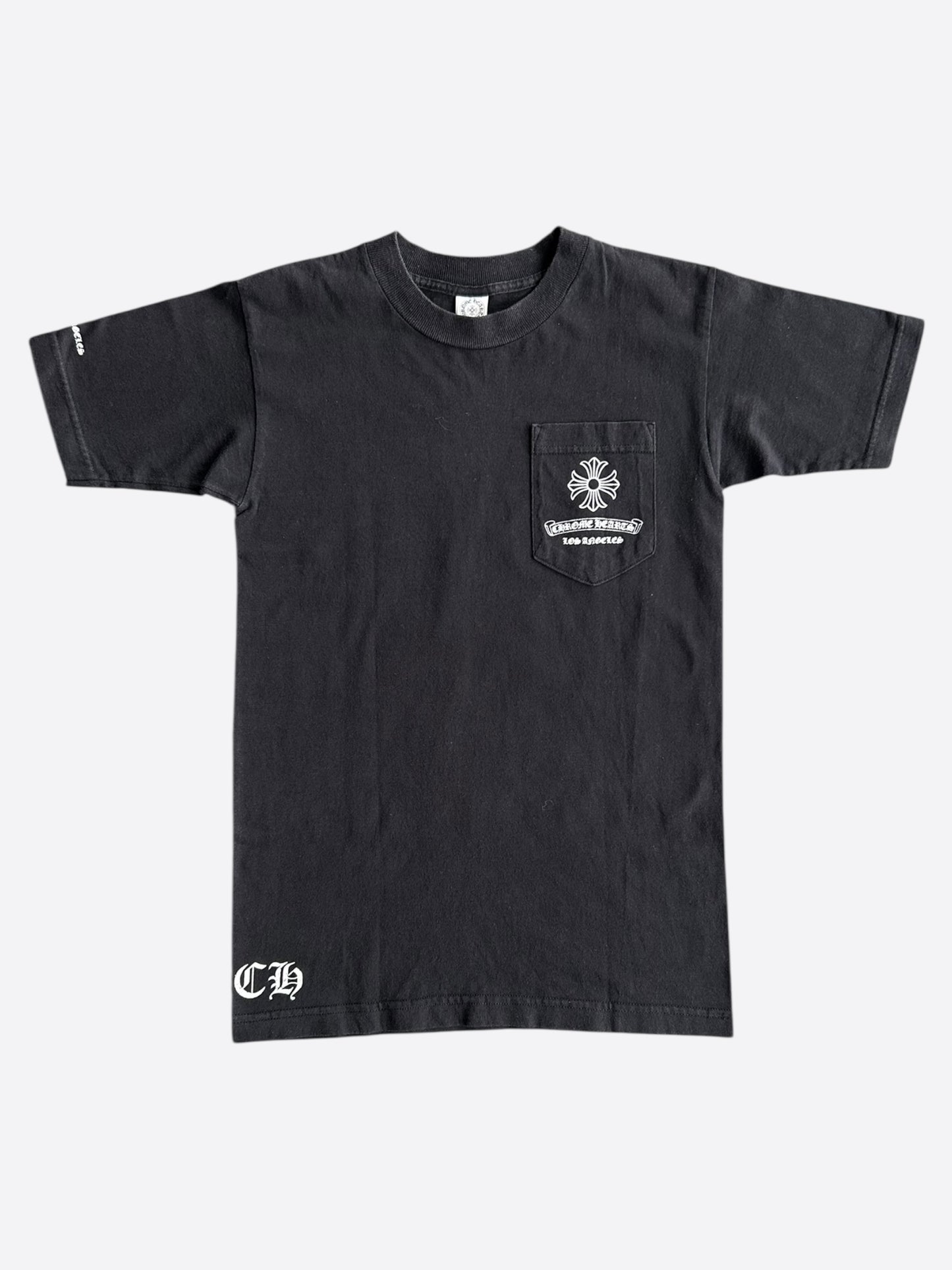 Chrome Hearts Black & White Los Angeles Exclusive Cross Logo T-Shirt
