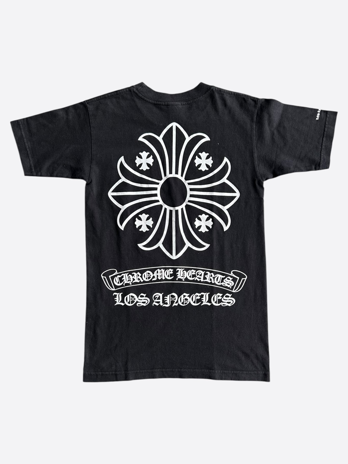 Chrome Hearts Black & White Los Angeles Exclusive Cross Logo T-Shirt