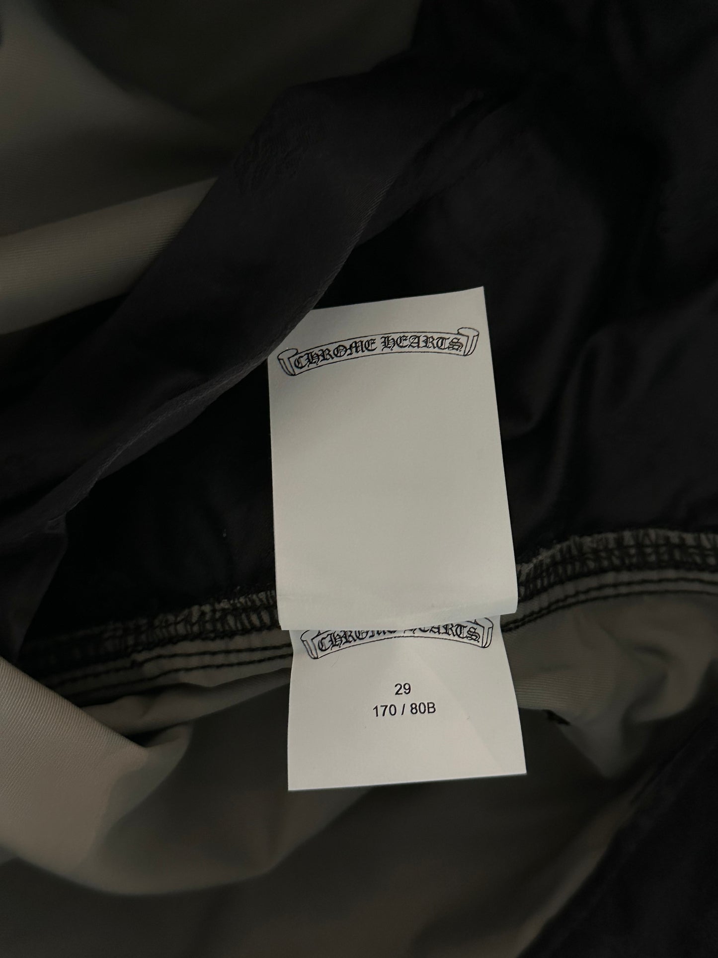 Chrome Hearts Black Nylon & Leather Carpenter Pants