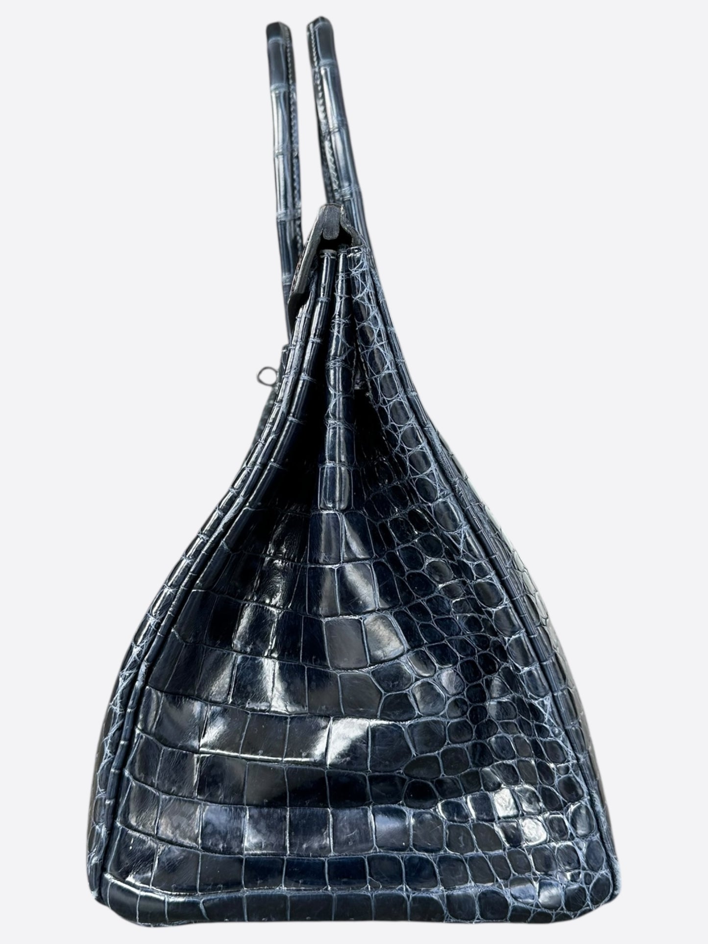 Hermes Blue Crocodile Birkin 35