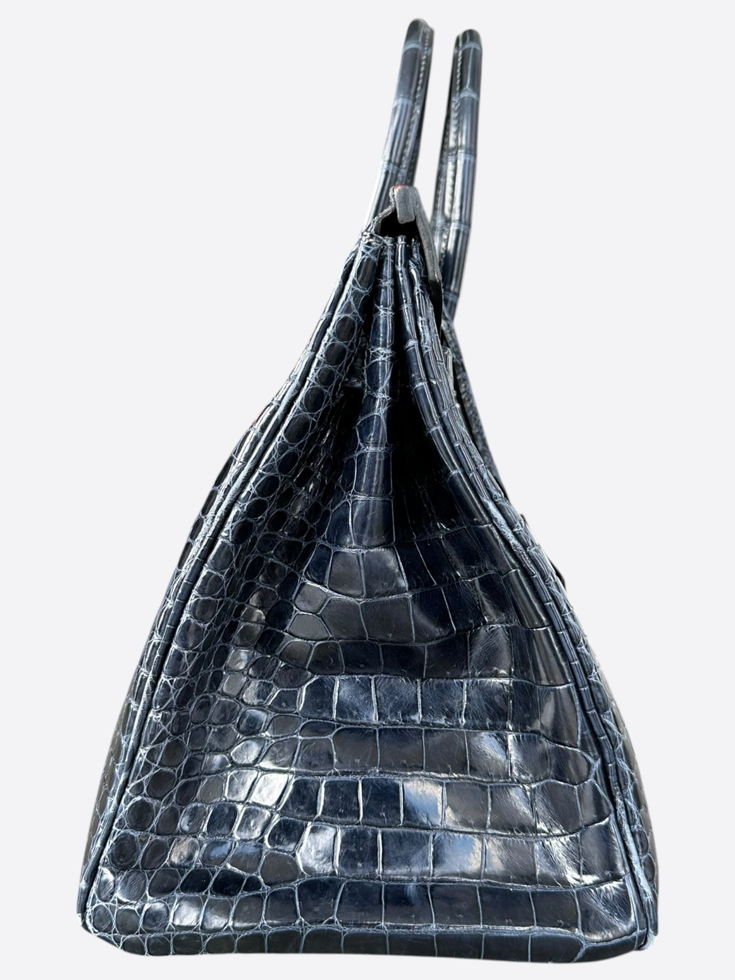 Hermes Blue Crocodile Birkin 35
