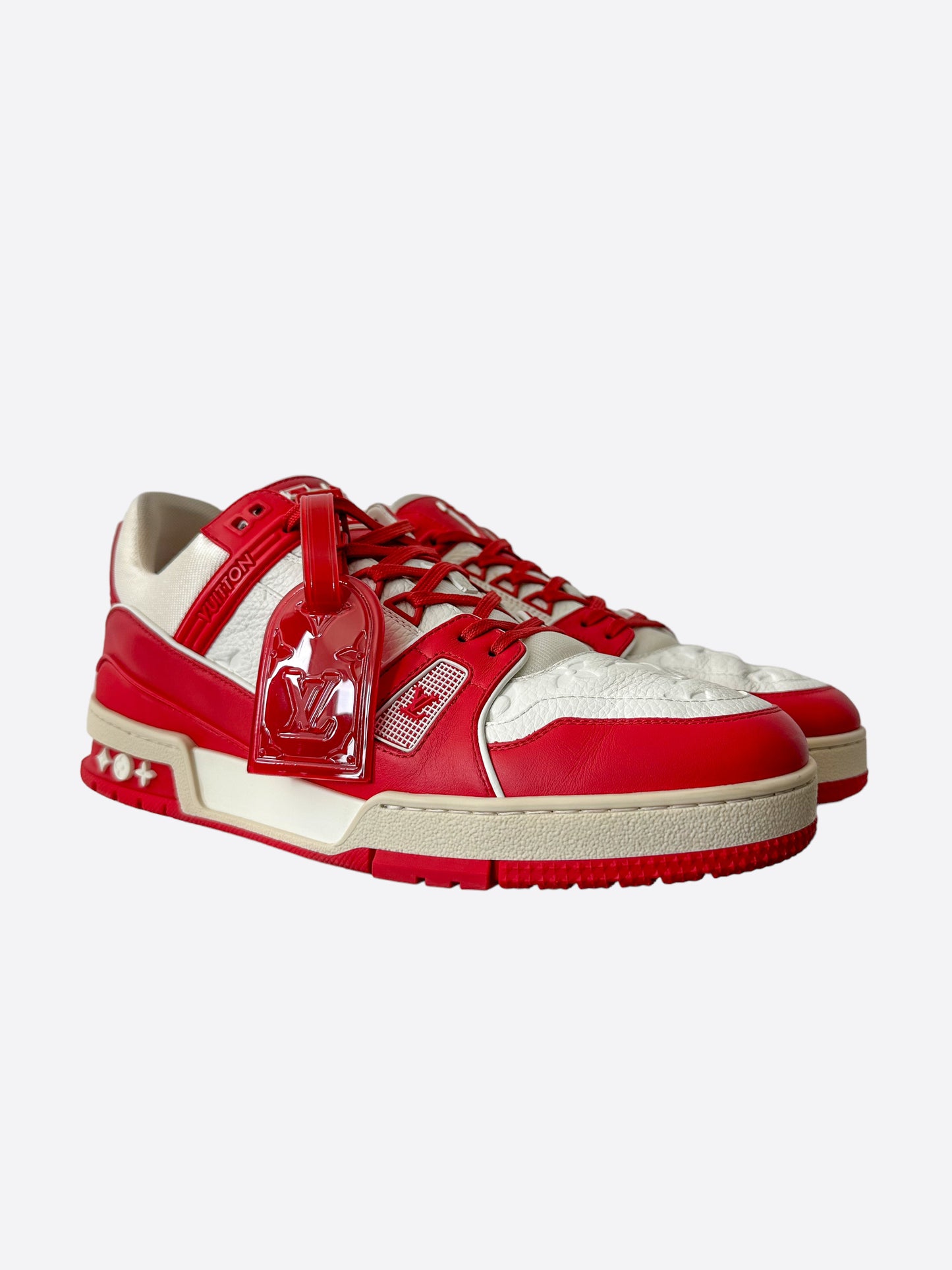 Louis Vuitton Product Red & White Monogram Trainers