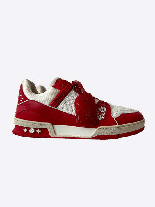Louis Vuitton Product Red & White Monogram Trainers