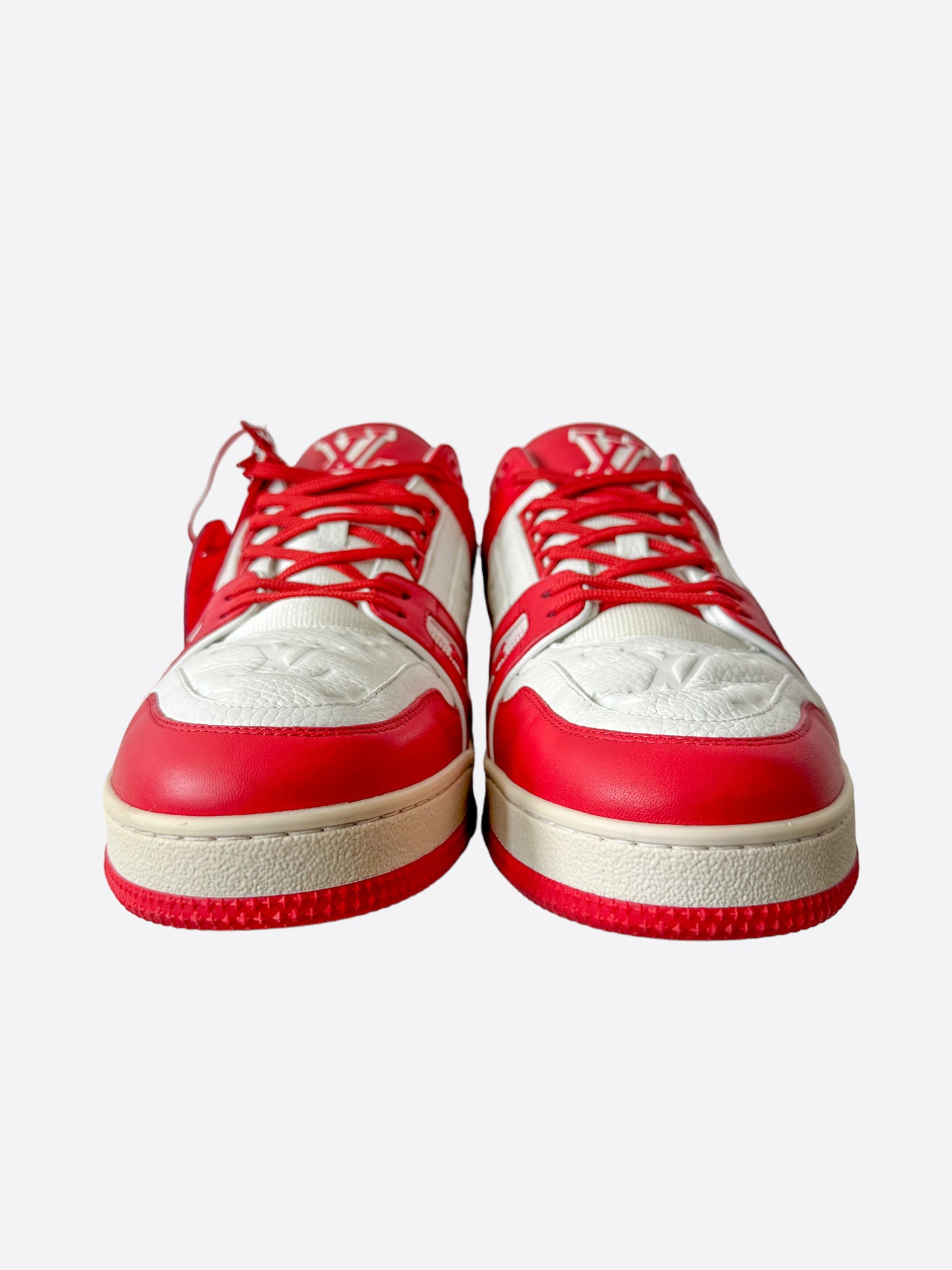 Louis Vuitton Product Red & White Monogram Trainers