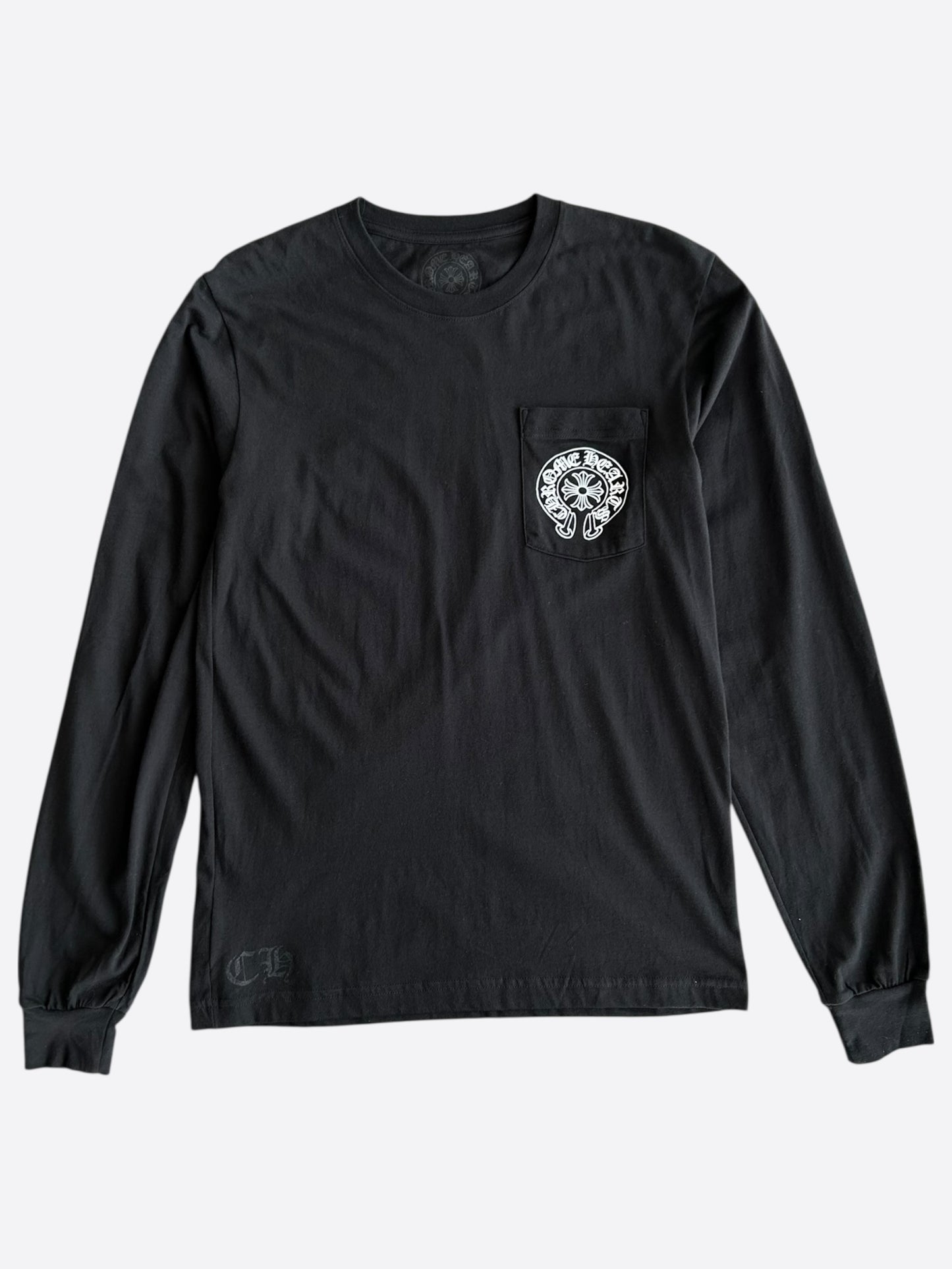 Chrome Hearts Black & White Paris Exclusive Fleur Longsleeve T-Shirt