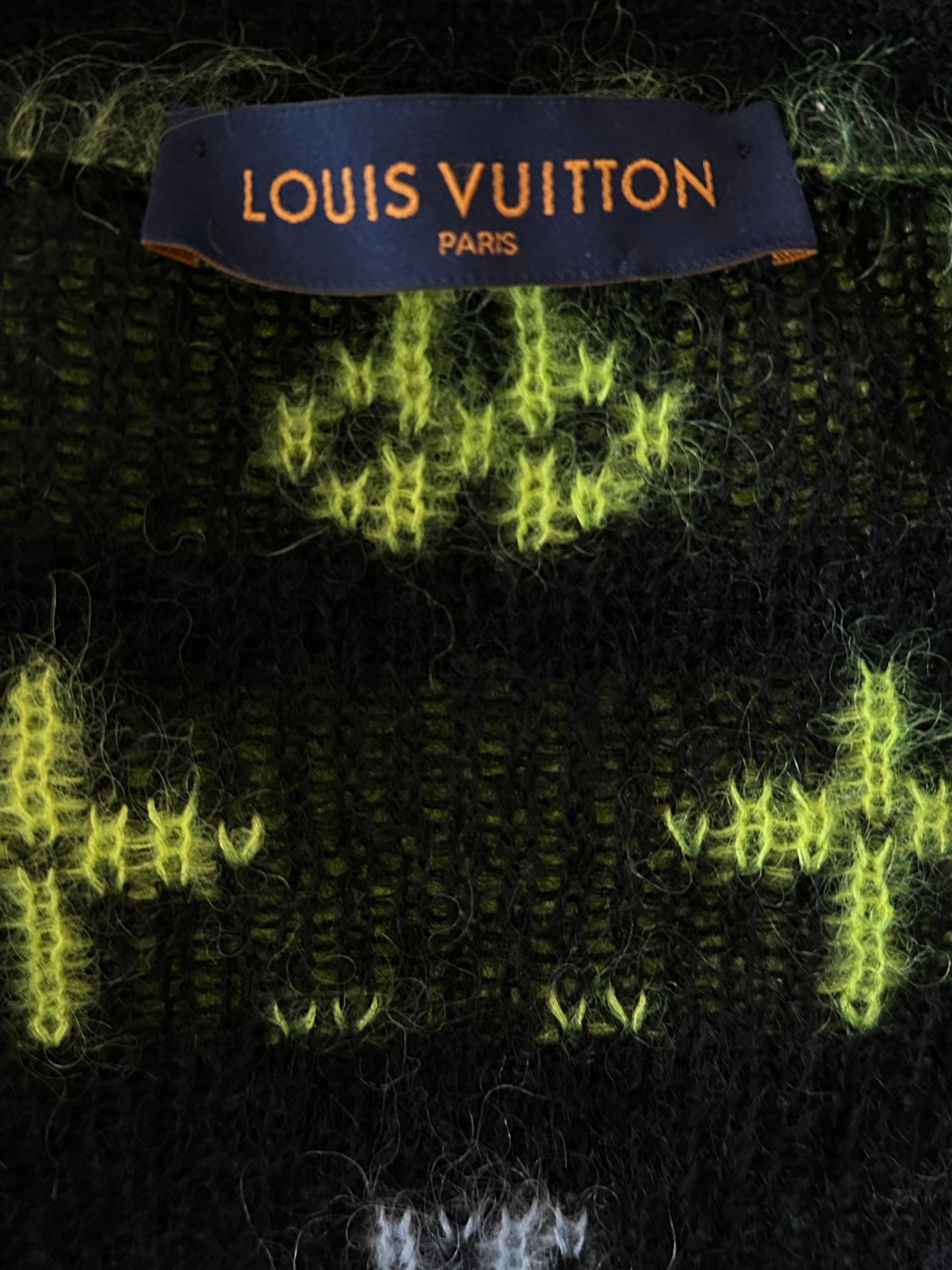 Louis Vuitton Multicolor Monogram Mohair Cardigan
