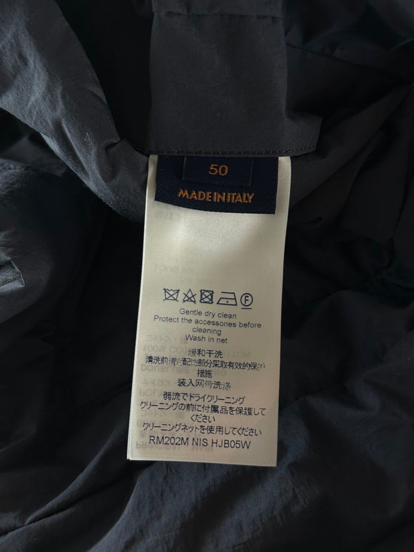 Louis Vuitton Navy Camouflage Monogram Reversible Jacket