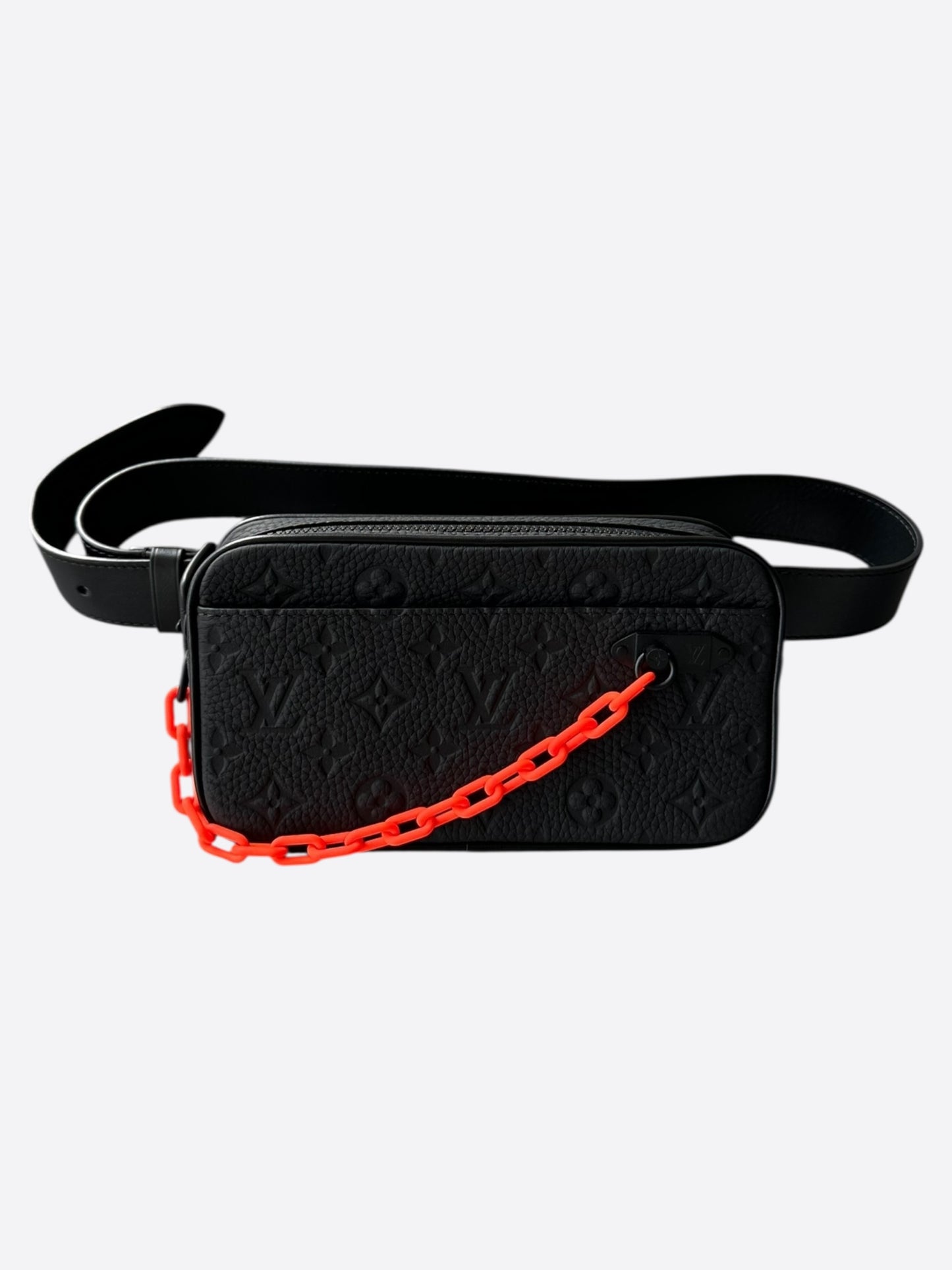 Louis Vuitton Black & Orange Monogram Volga Pochette