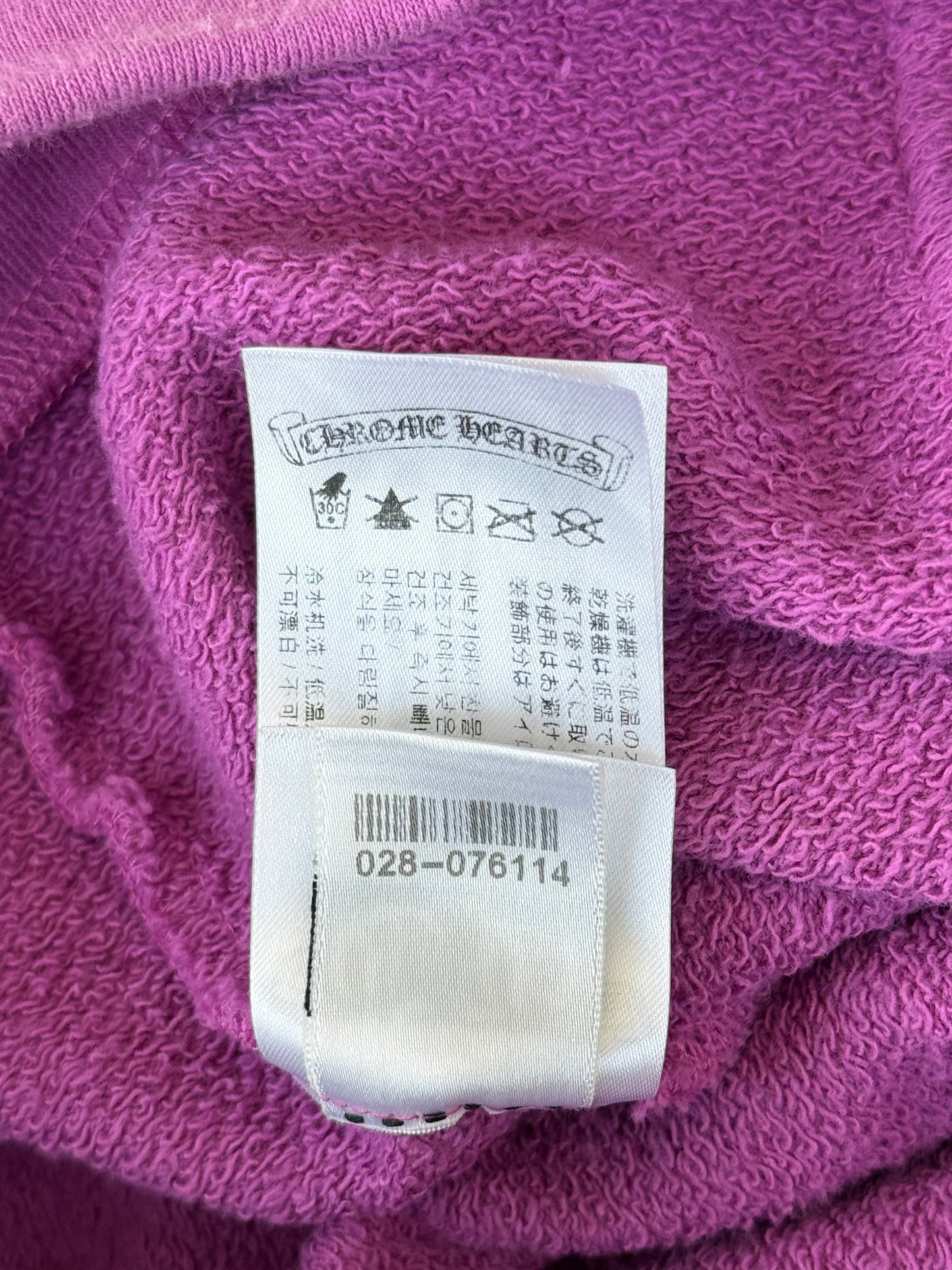 Chrome Hearts Matty Boy Purple Spider Web Hoodie