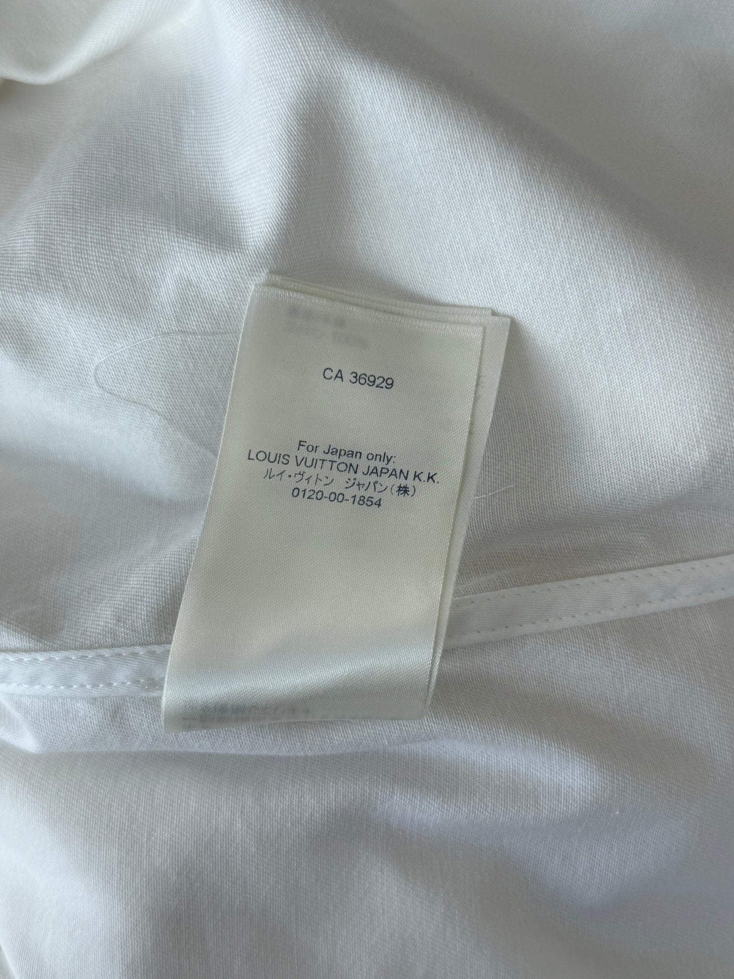 Louis Vuitton NBA White Multicolor Logo Button Up Shirt