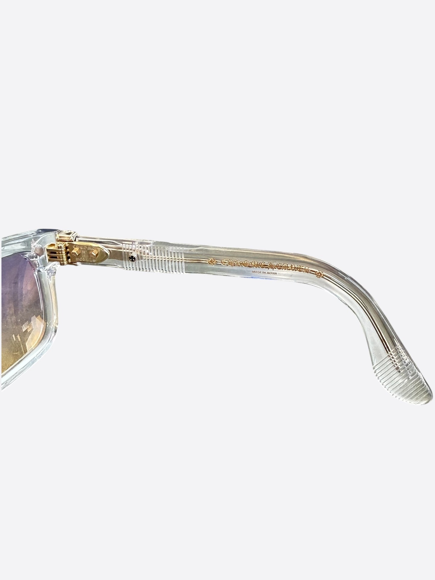 Chrome Hearts Clear & Gold Pen 15 Tinted Glasses