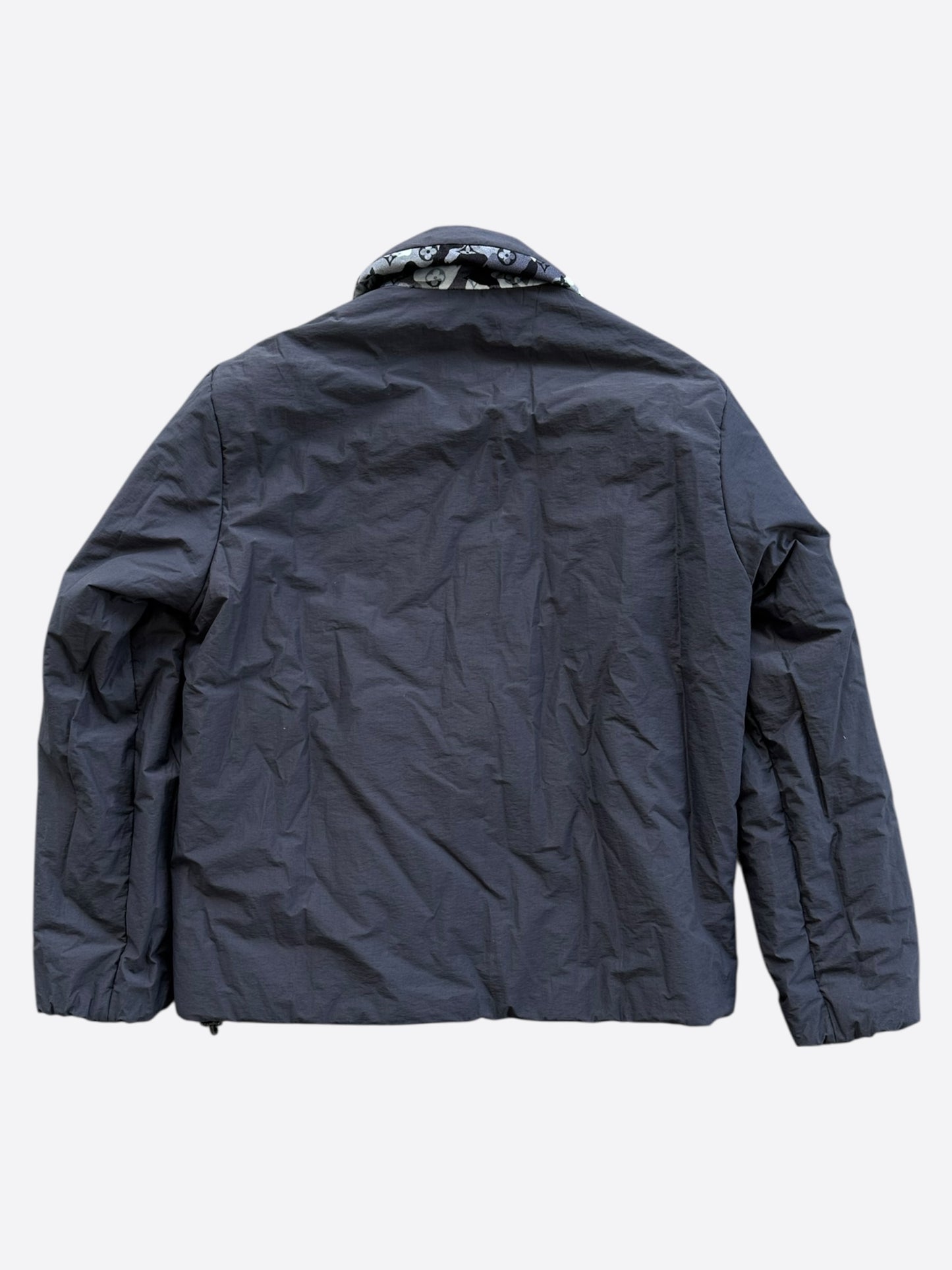 Louis Vuitton Navy Camouflage Monogram Reversible Jacket