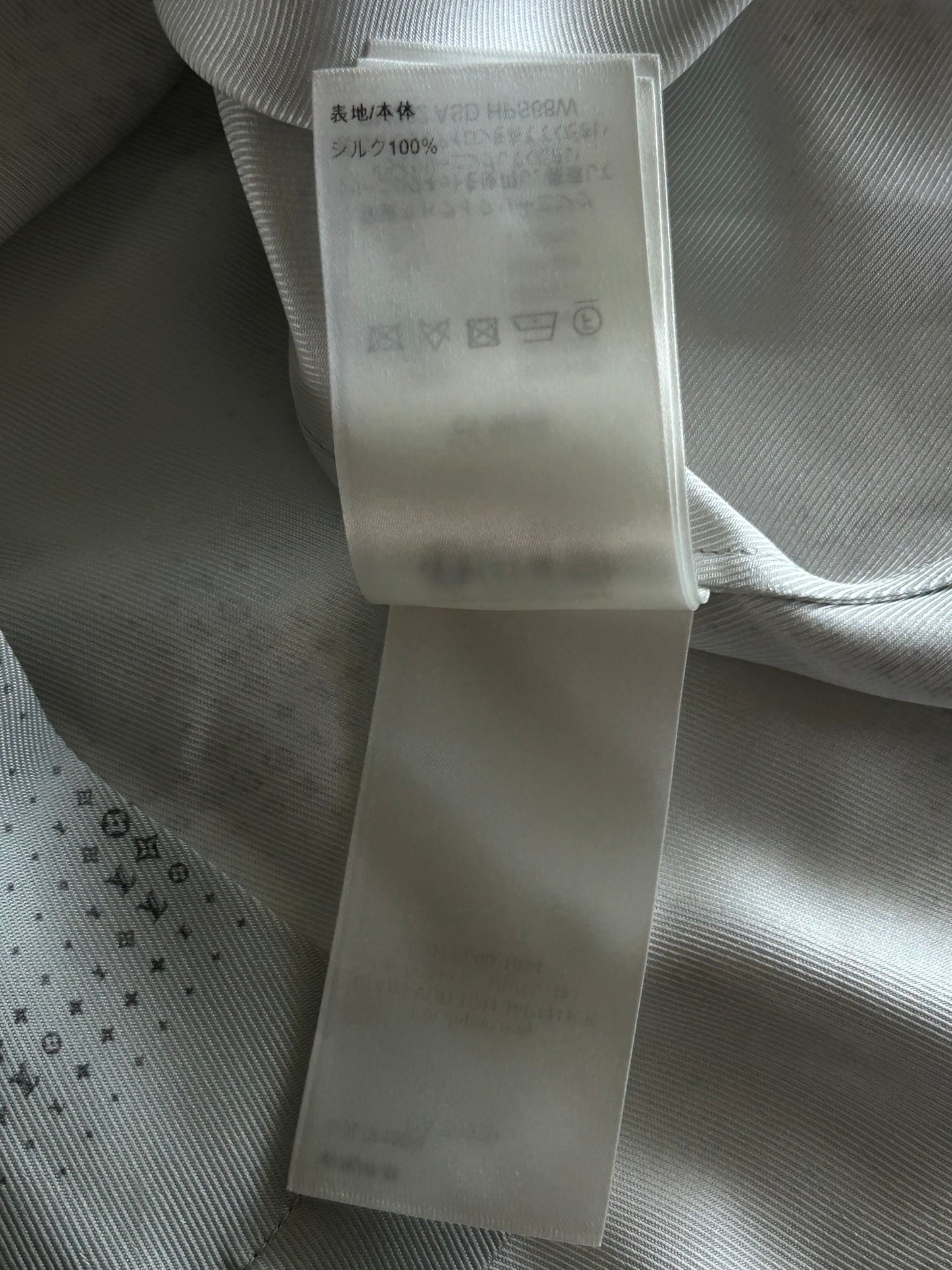 Louis Vuitton Grey LV Pixel Monogram Silk Button Up Shirt