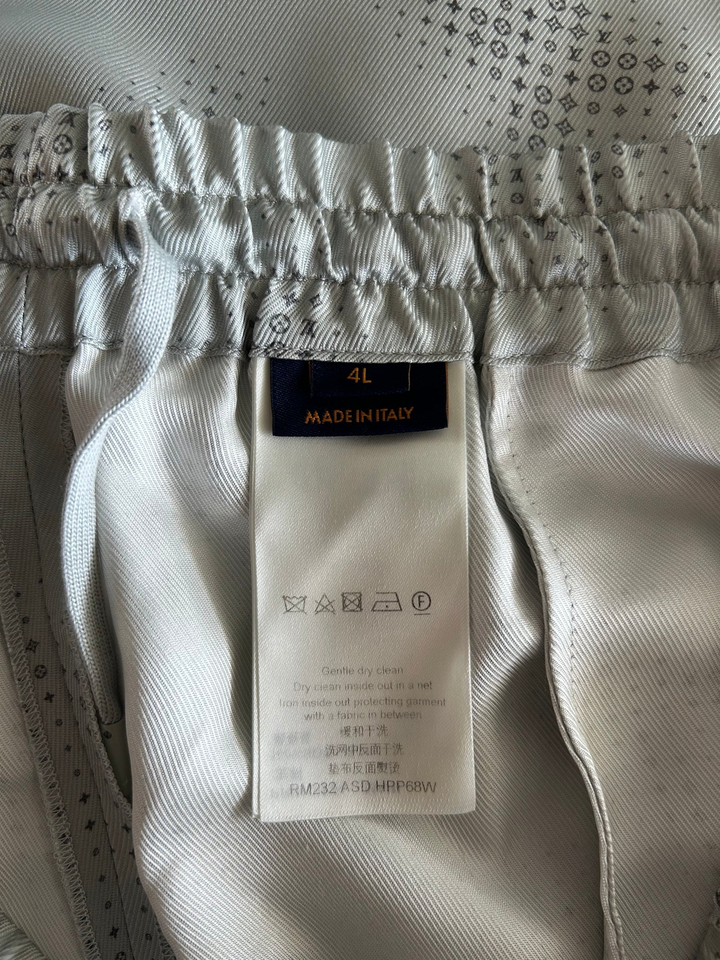 Louis Vuitton Grey LV Pixel Monogram Silk Shorts