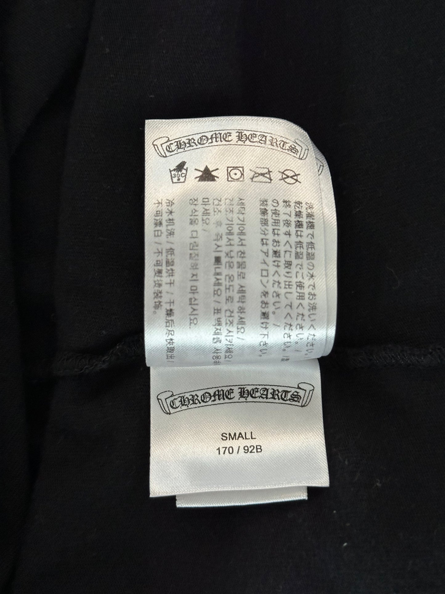 Chrome Hearts Black & Blue Staff Horseshoe Logo Longsleeve T-Shirt