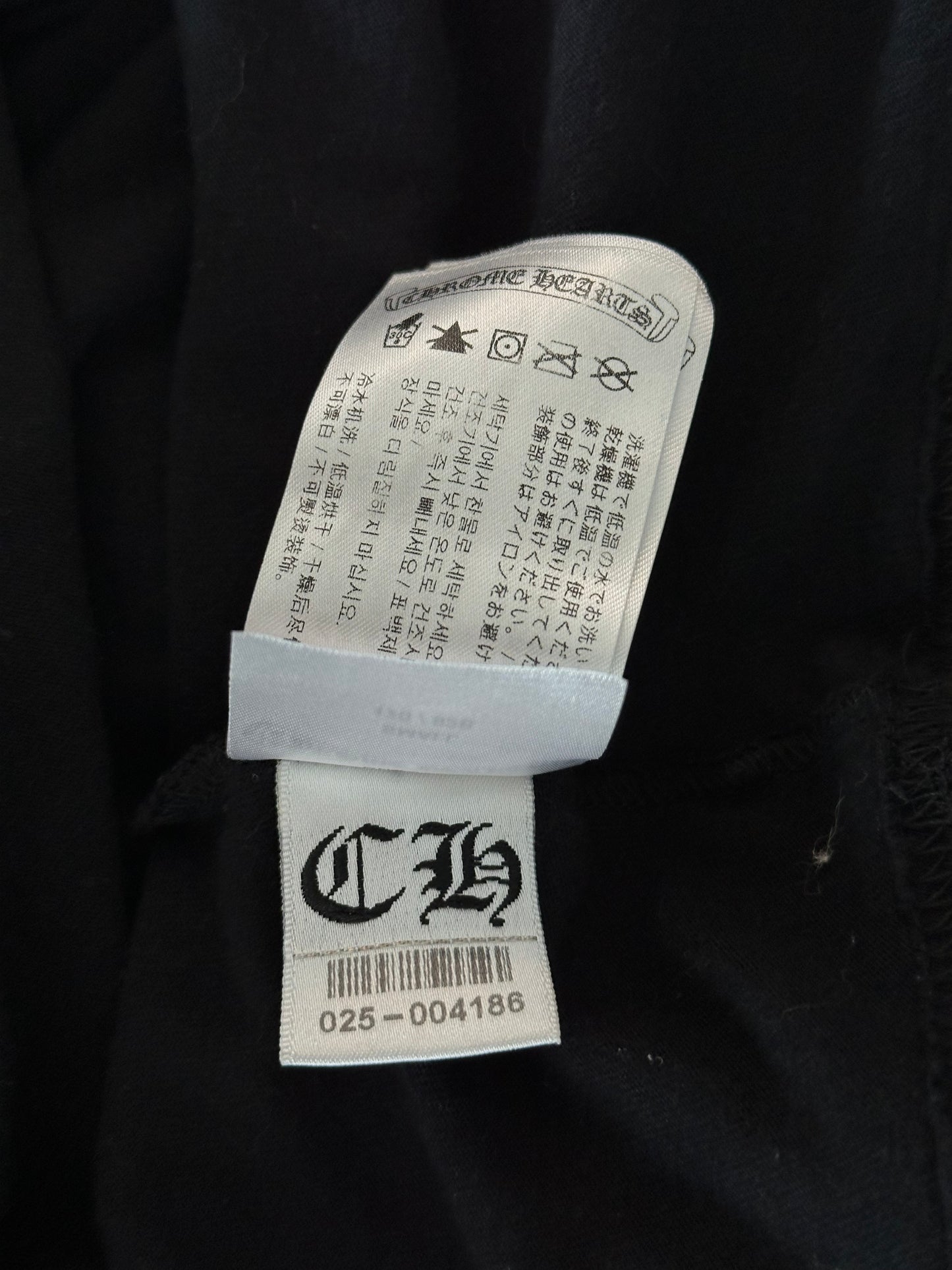 Chrome Hearts Black & Blue Staff Horseshoe Logo Longsleeve T-Shirt
