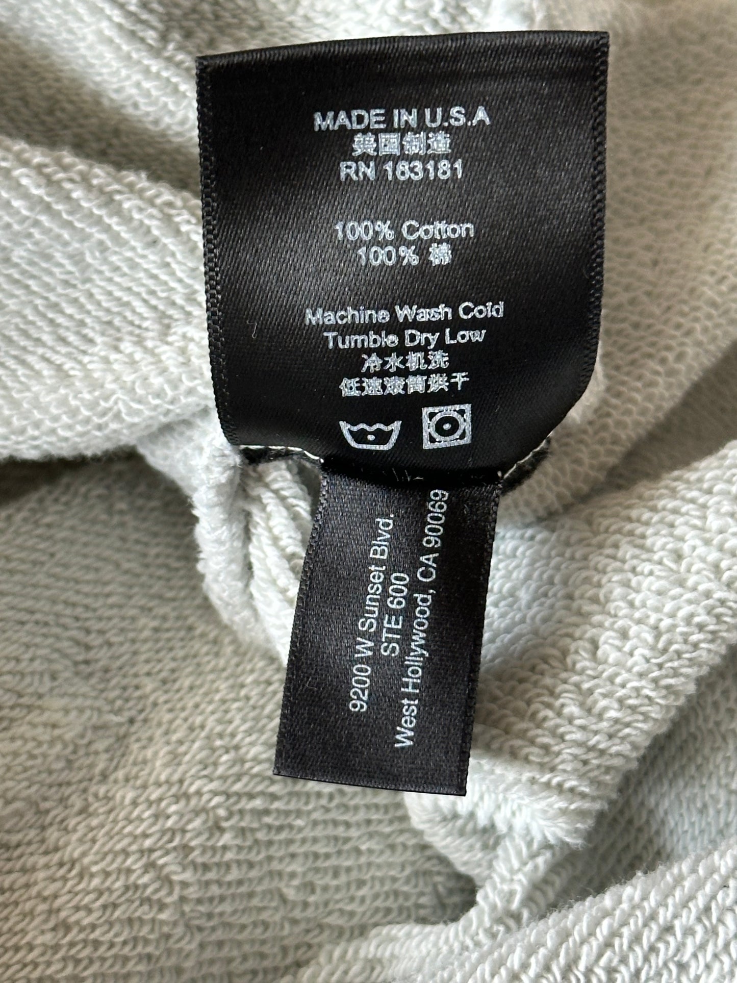 Rhude Vintage White Tile Hoodie