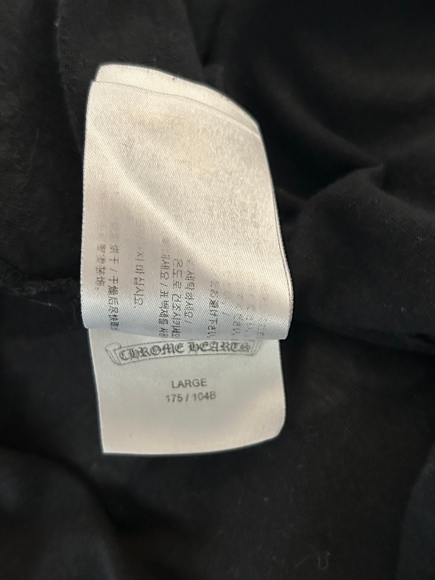 Chrome Hearts Black Multicolor Cross Logo T-Shirt