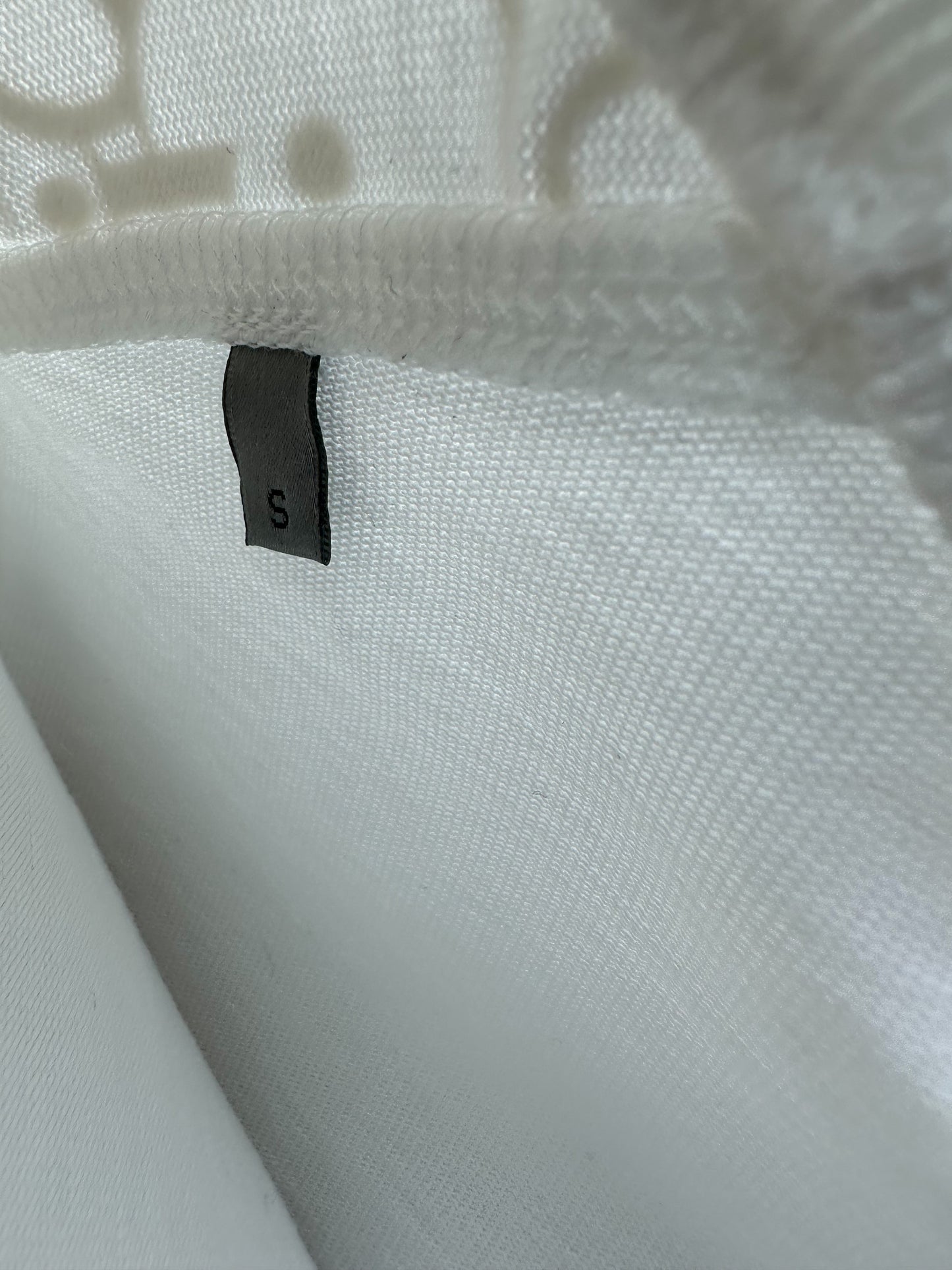 Dior White Oblique Sleeve Longsleeve T-Shirt