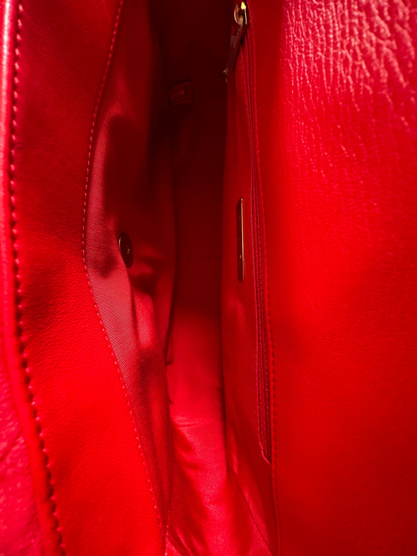 Chanel Red Large Jersey Maxi 19 Flap Bag