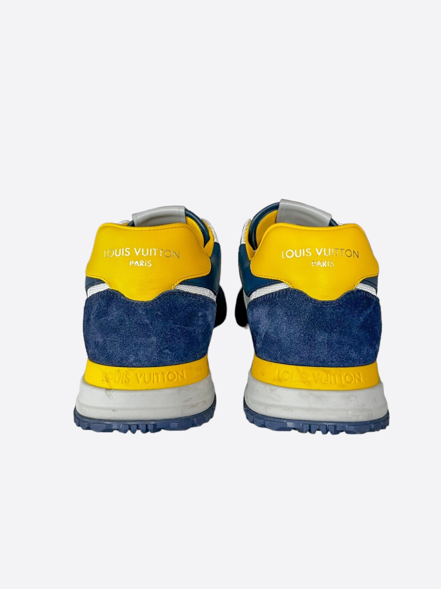 Louis Vuitton Blue & Yellow Monogram Run Away Sneakers