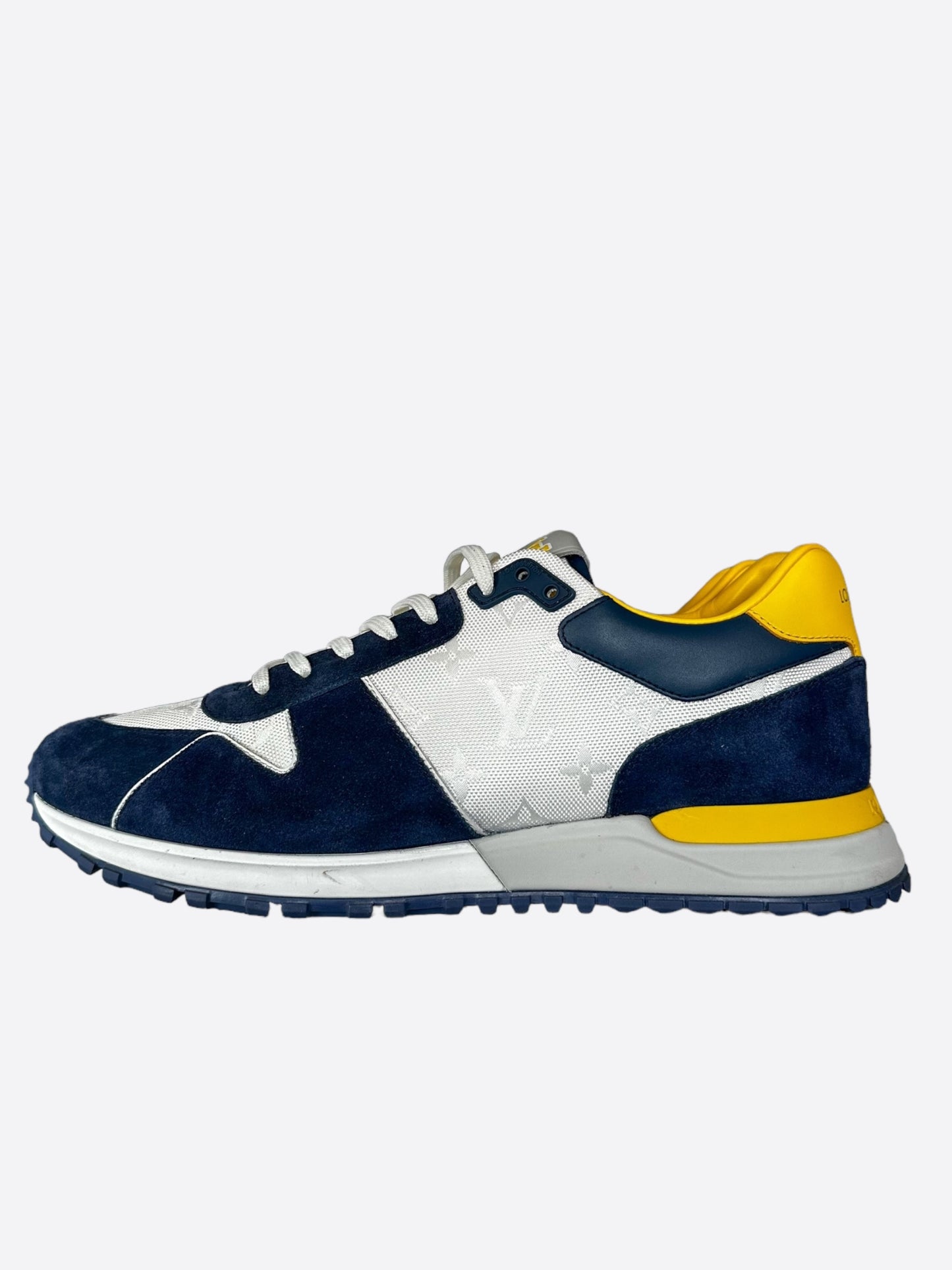 Louis Vuitton Blue & Yellow Monogram Run Away Sneakers