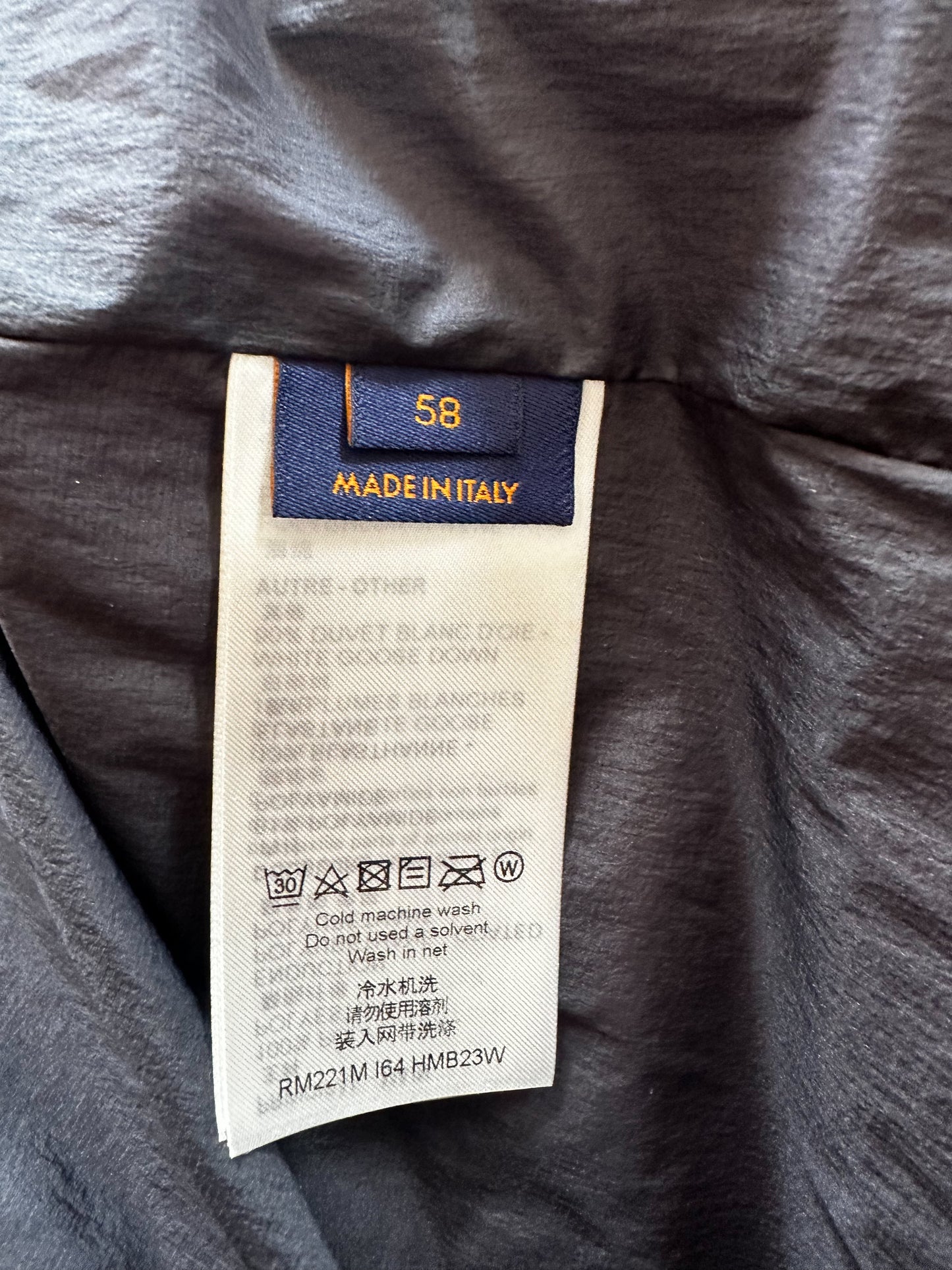 Louis Vuitton Black & Grey 2054 Monogram Heat Reflective Puffer Jacket