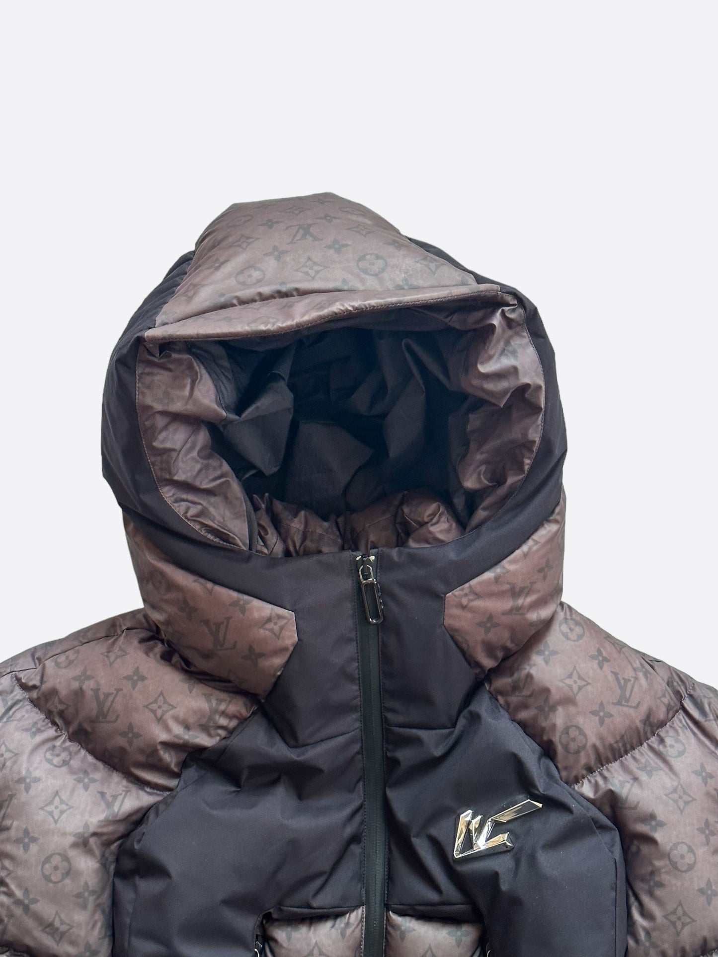 Louis Vuitton Black & Grey 2054 Monogram Heat Reflective Puffer Jacket