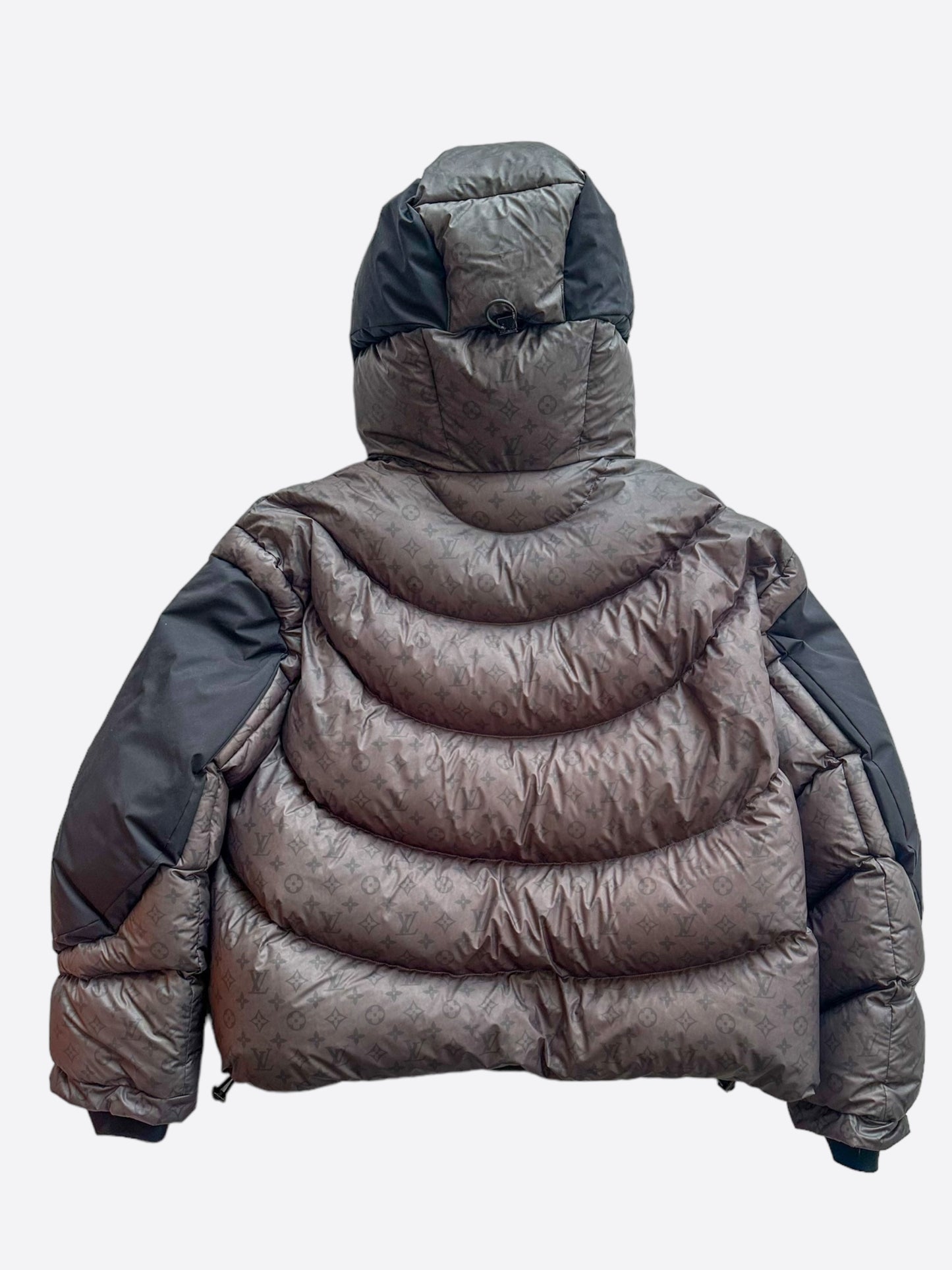 Louis Vuitton Black & Grey 2054 Monogram Heat Reflective Puffer Jacket