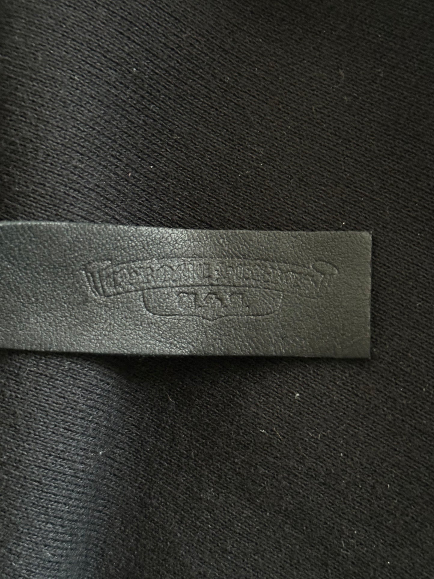 Chrome Hearts Black & White Embroidered Logo Hoodie