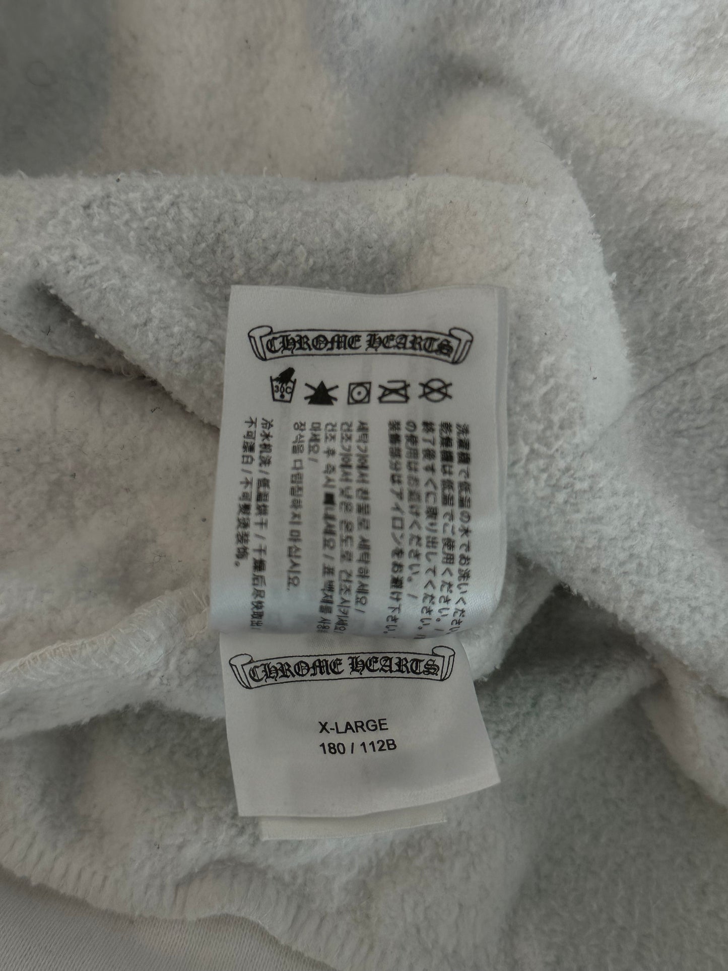 Chrome Hearts White Multicolor Stencil Hoodie