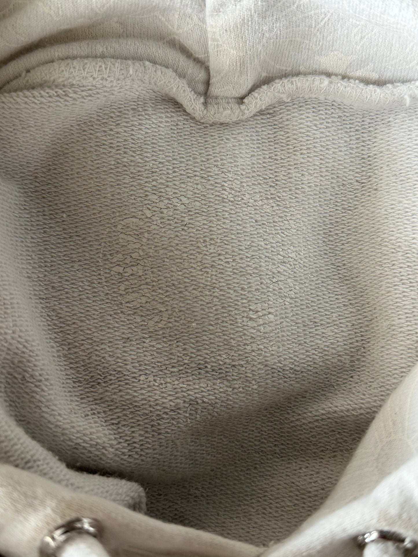 Chrome Hearts White & Black Cross Jacquard Horseshoe Logo Hoodie