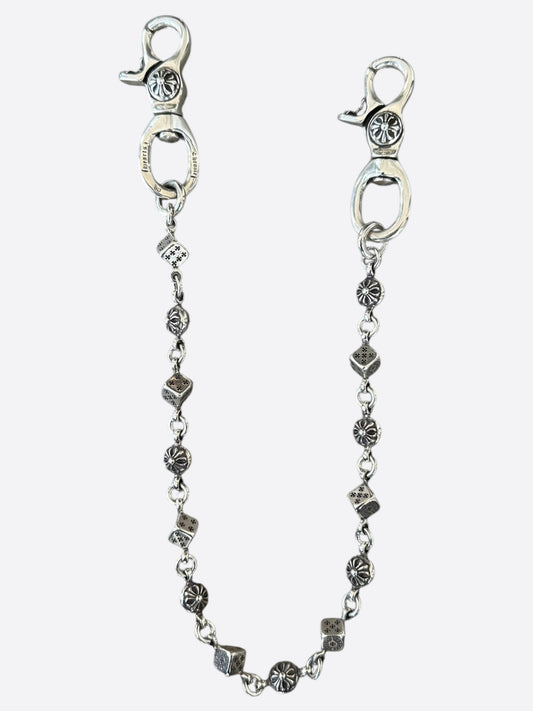 Chrome Hearts Silver Dice Wallet Chain
