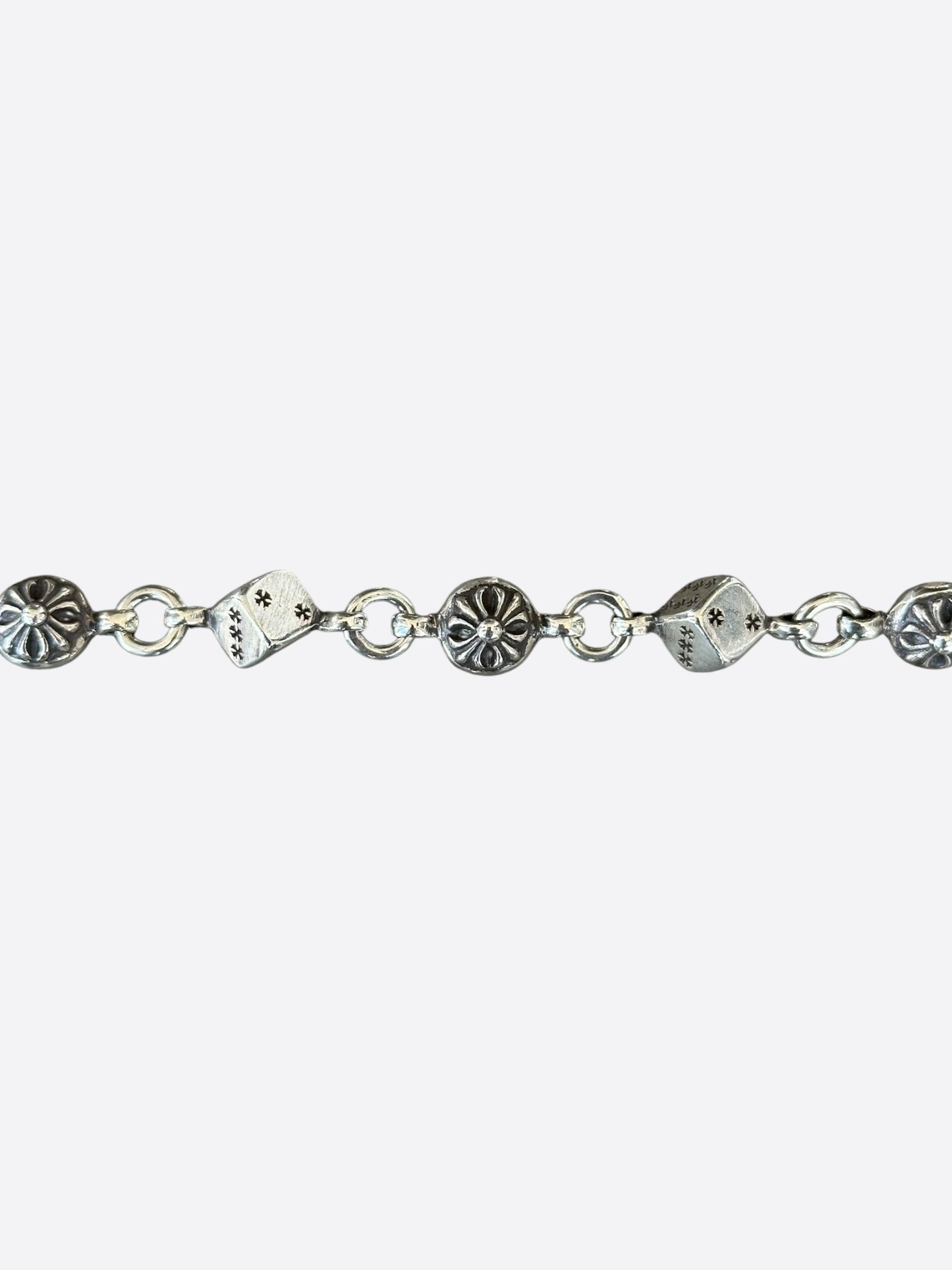 Chrome Hearts Silver Dice Wallet Chain