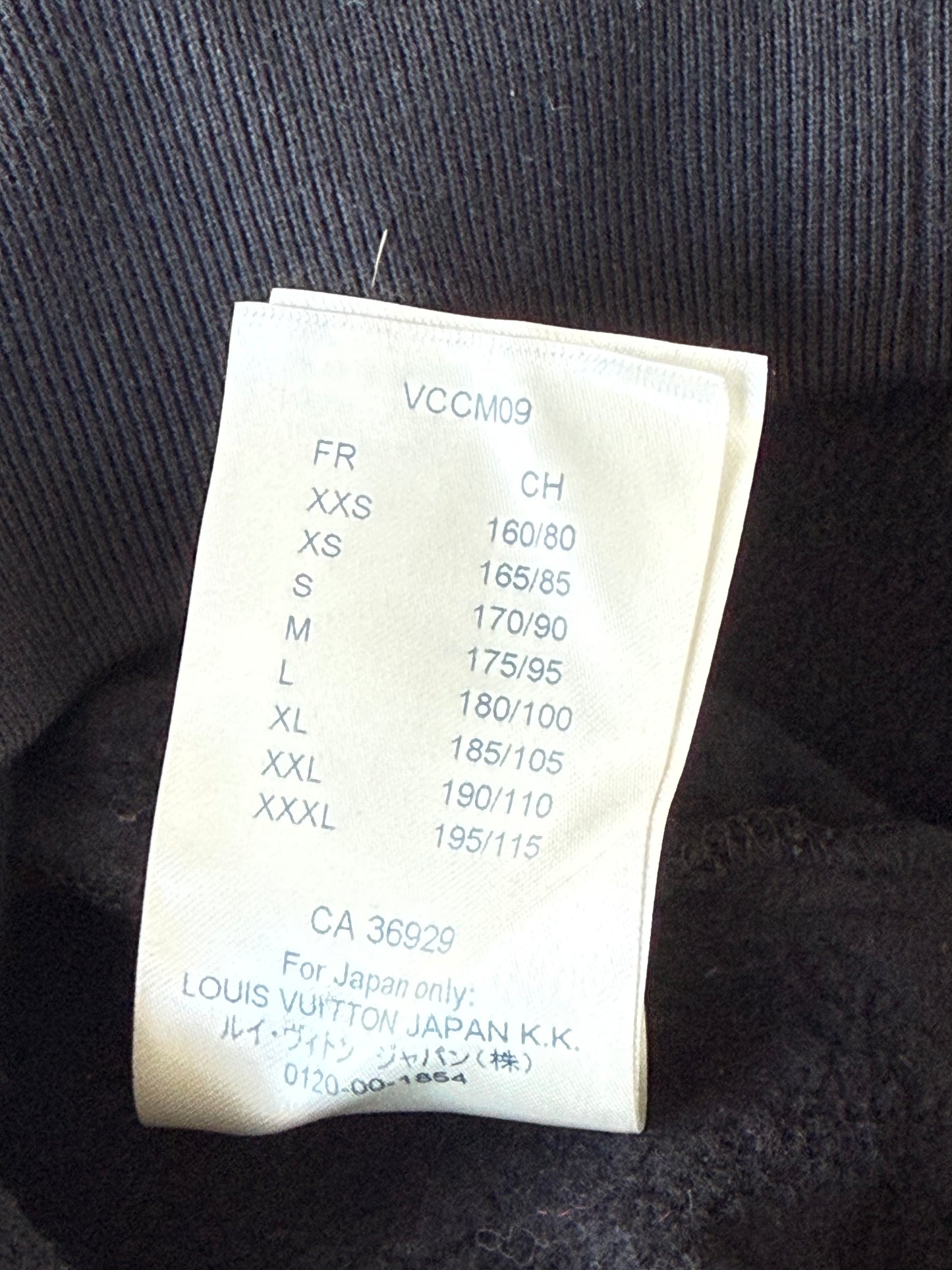 Louis Vuitton Black Circle Cut Monogram Hoodie