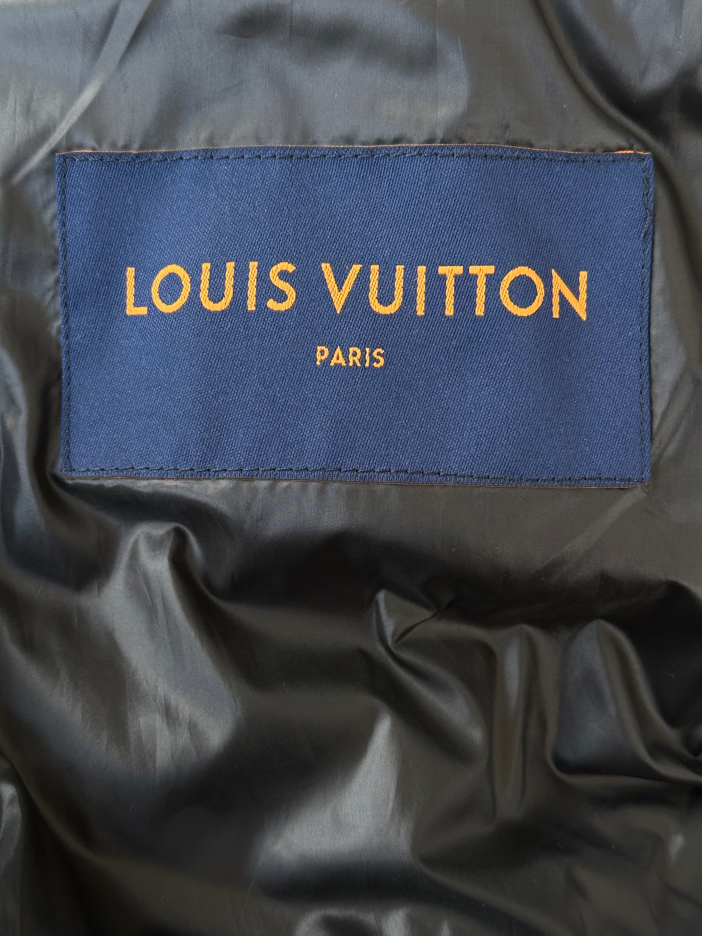 Louis Vuitton Black Flower Monogram Puffer Jacket