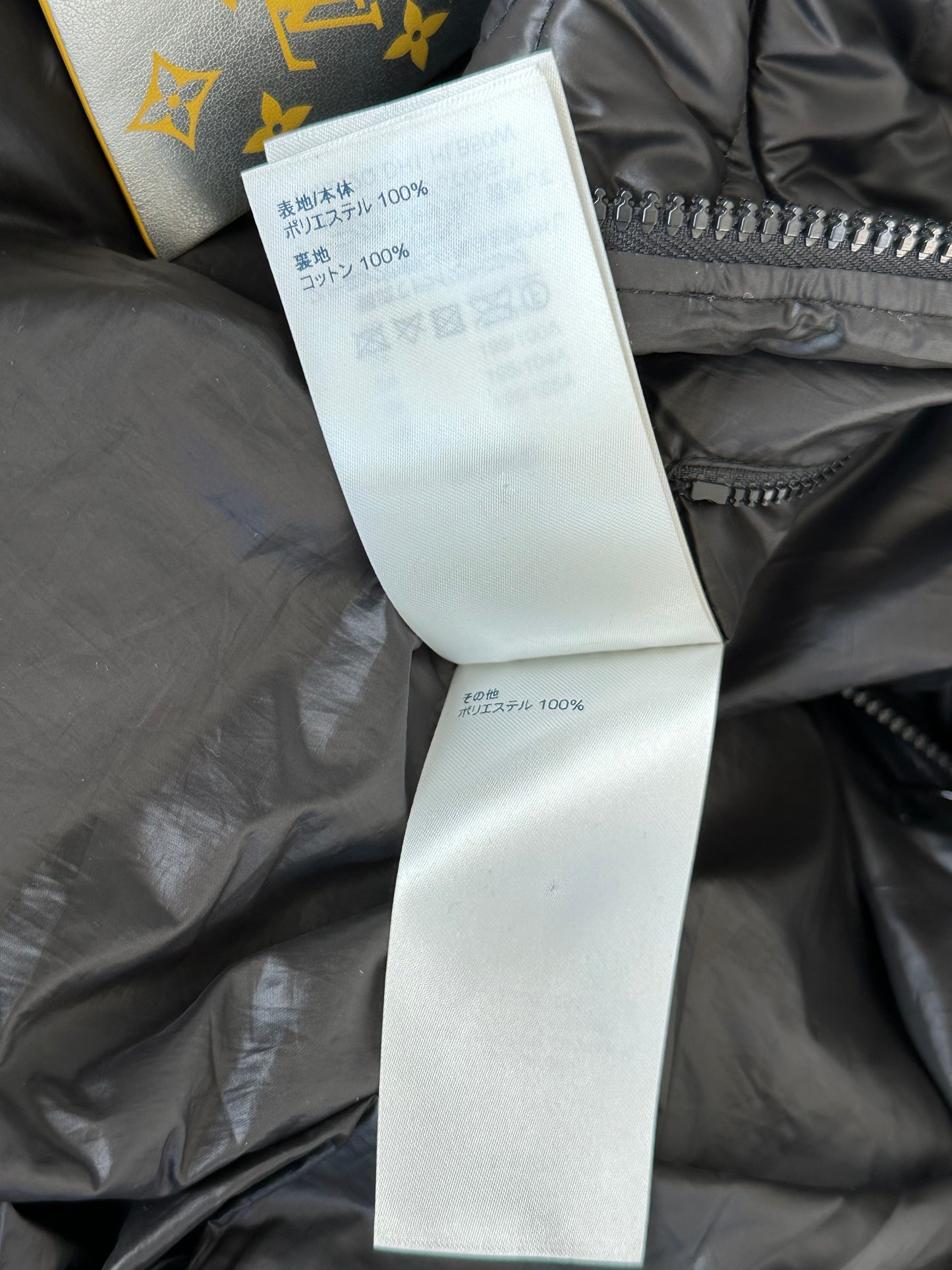 Louis Vuitton Black Flower Monogram Puffer Jacket