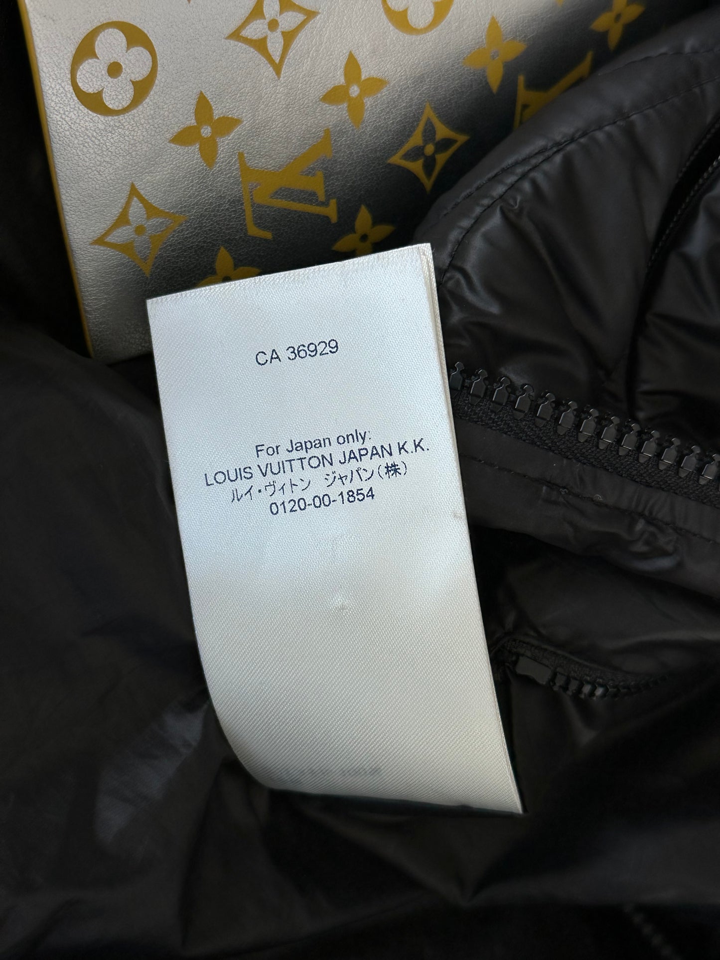 Louis Vuitton Black Flower Monogram Puffer Jacket
