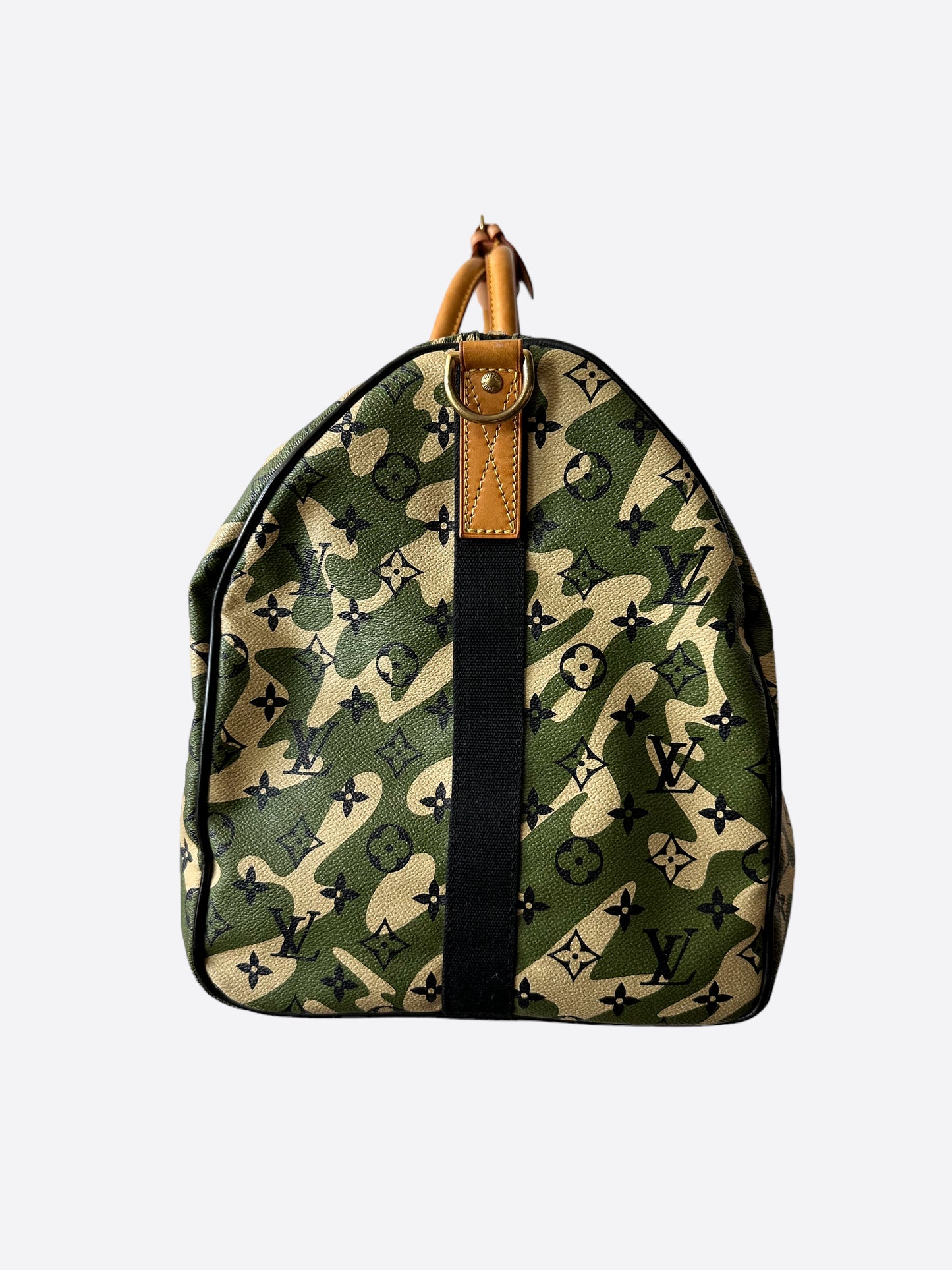 Louis Vuitton Takashi Murakami Camo Monogram Keepall 55
