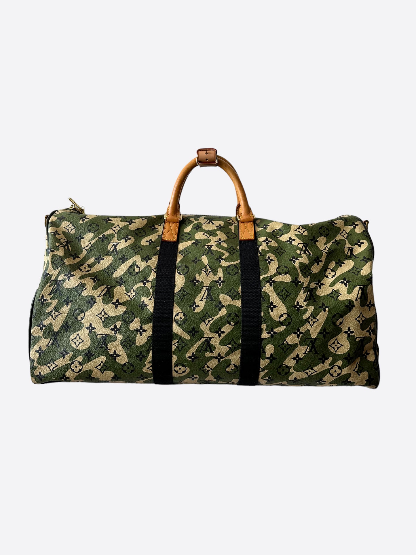 Louis Vuitton Takashi Murakami Camo Monogram Keepall 55