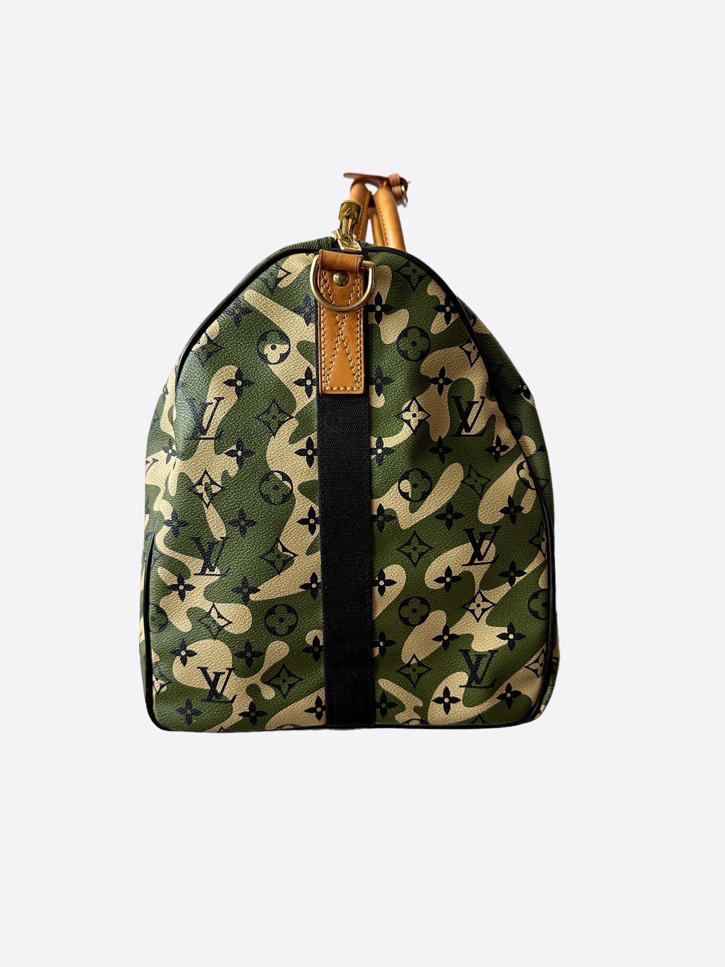 Louis Vuitton Takashi Murakami Camo Monogram Keepall 55