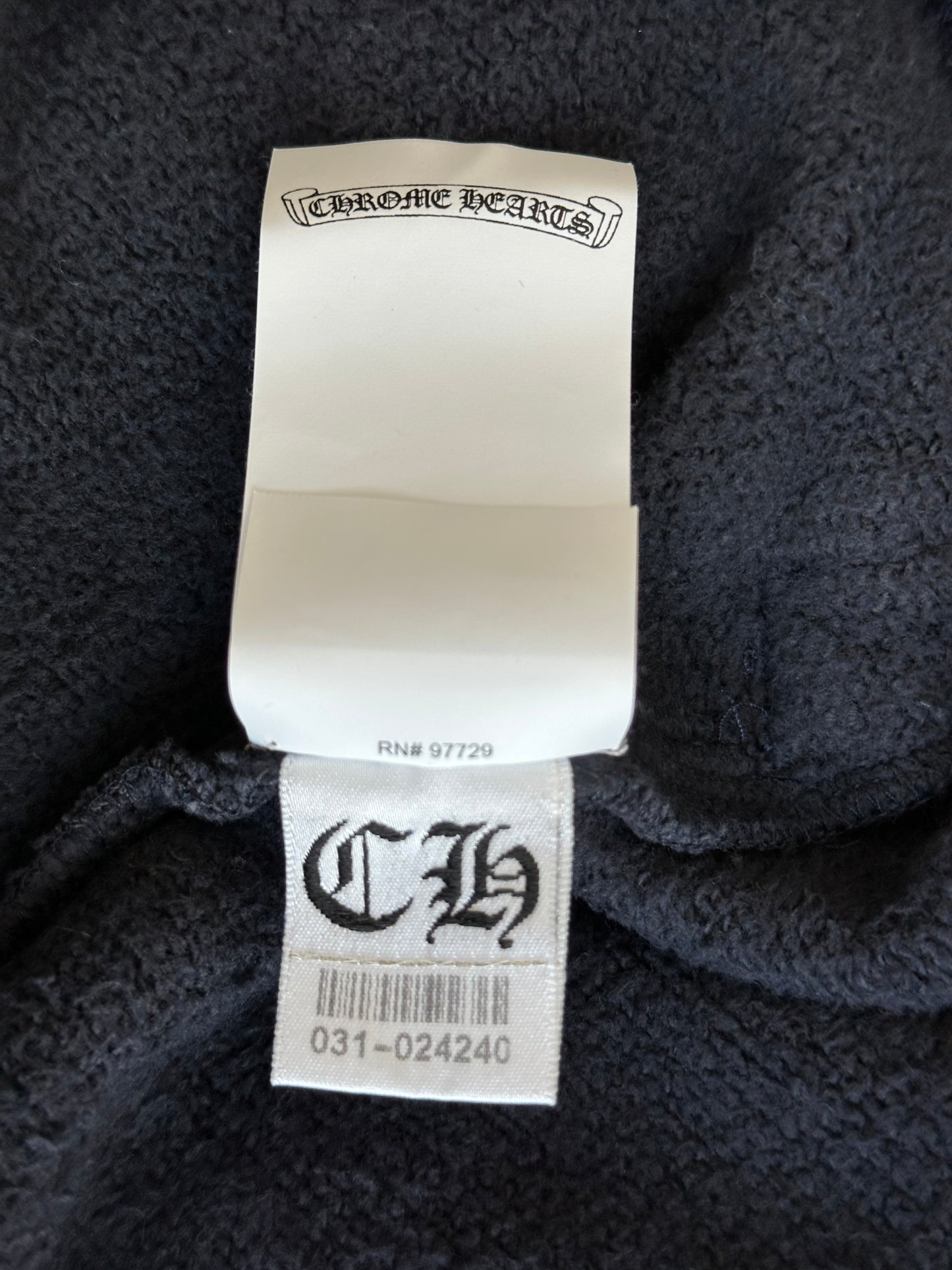 Chrome Hearts Navy & Red Triple Cross Patch Paper Jam Sweatpants