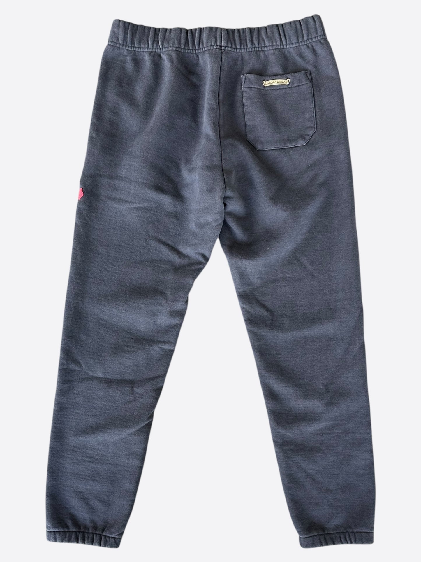 Chrome Hearts Navy & Red Triple Cross Patch Paper Jam Sweatpants