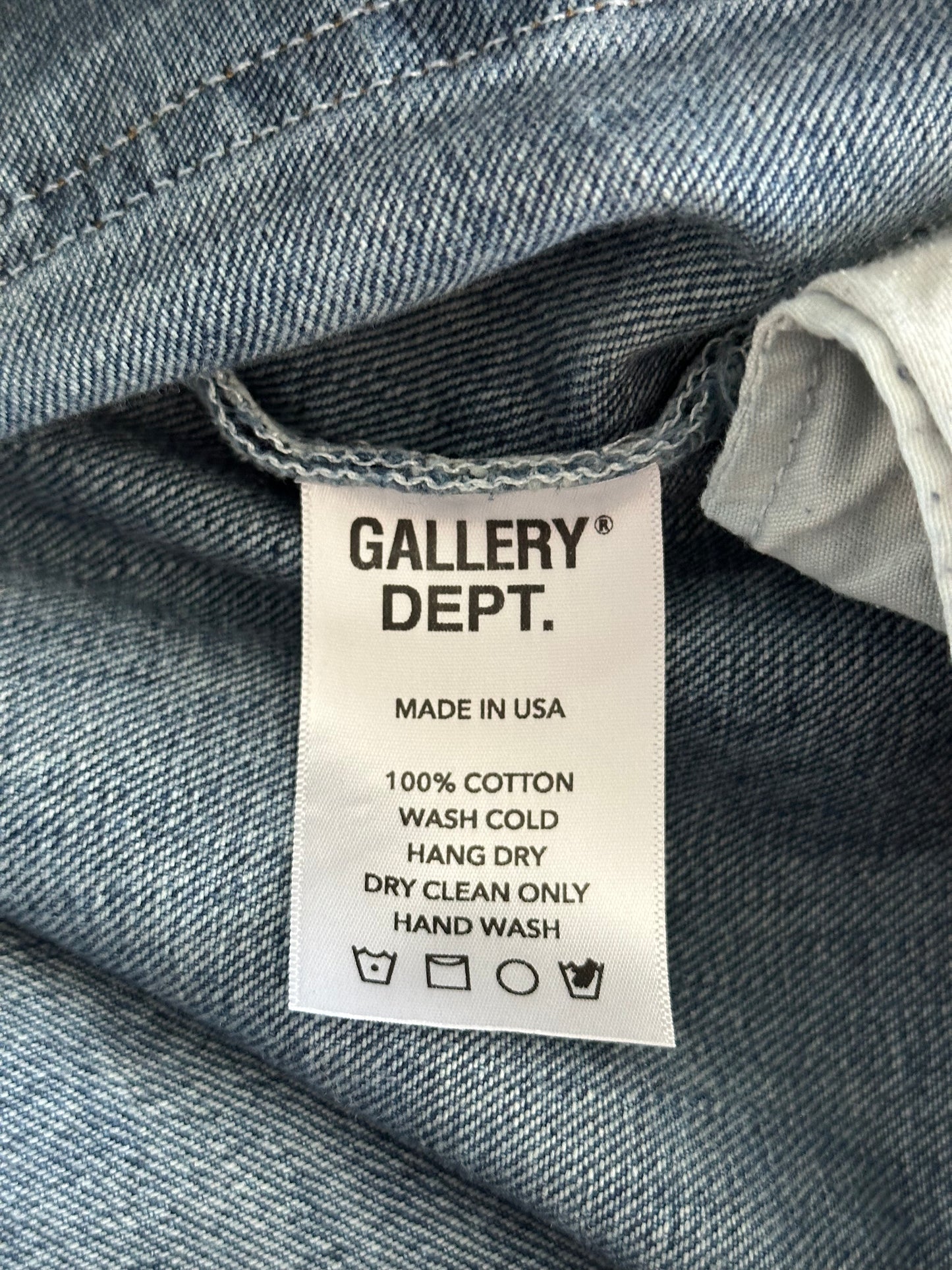 Chrome Hearts Gallery Dept Levi's Blue & White Cross Patch Jeans