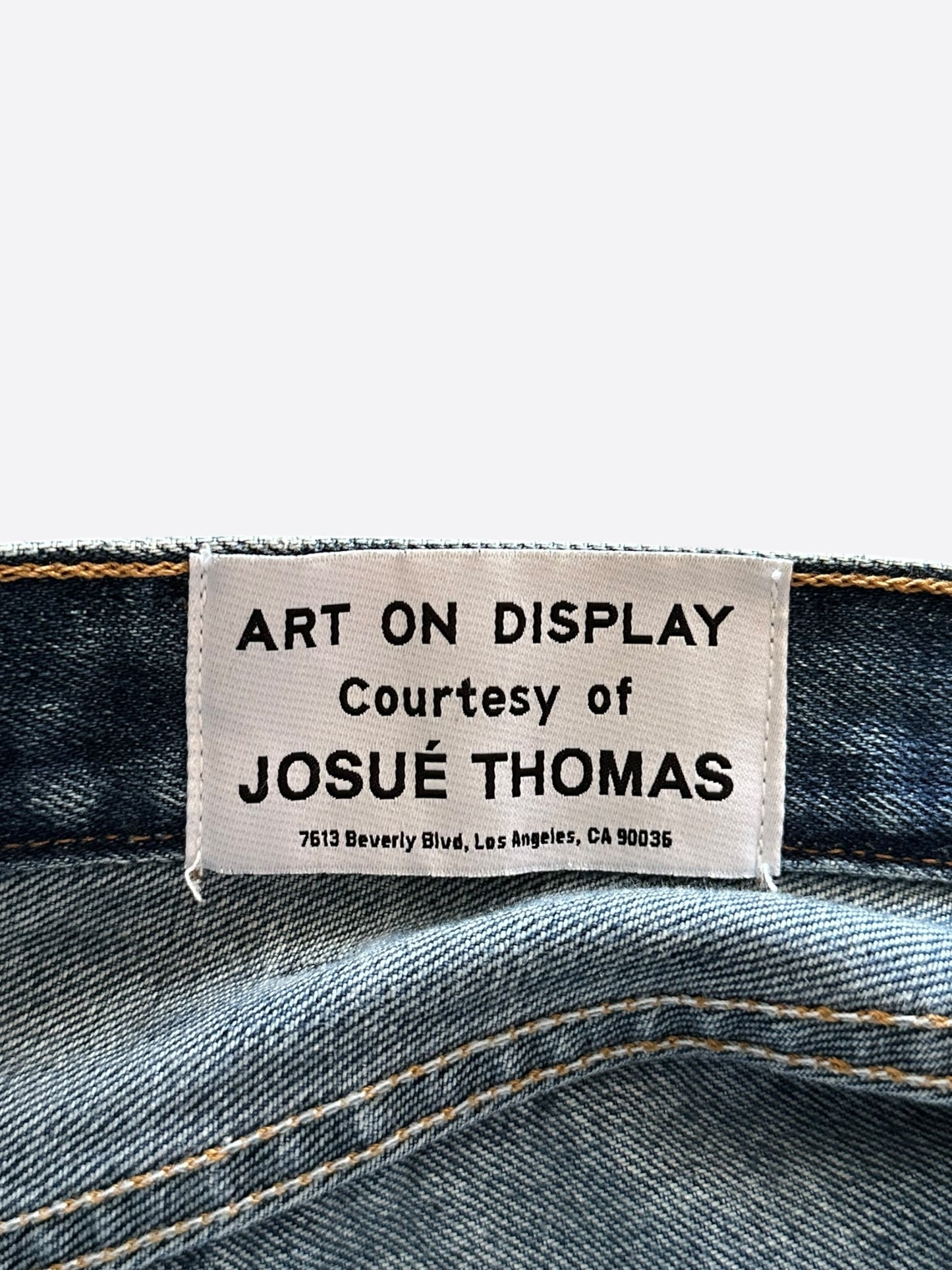 Chrome Hearts Gallery Dept Levi's Blue & White Cross Patch Jeans
