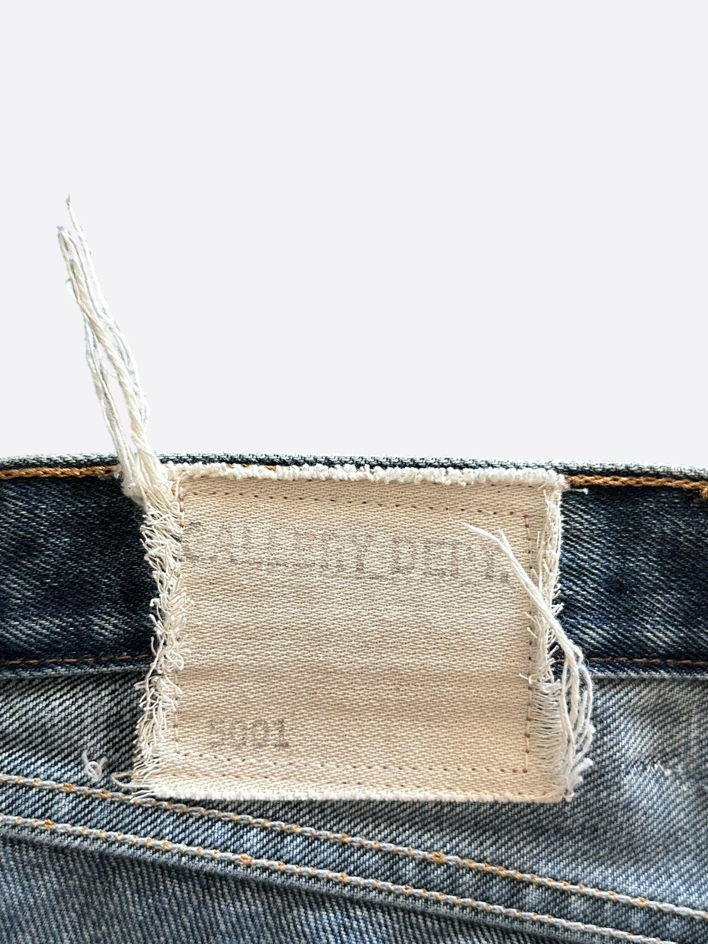 Chrome Hearts Gallery Dept Levi's Blue & White Cross Patch Jeans